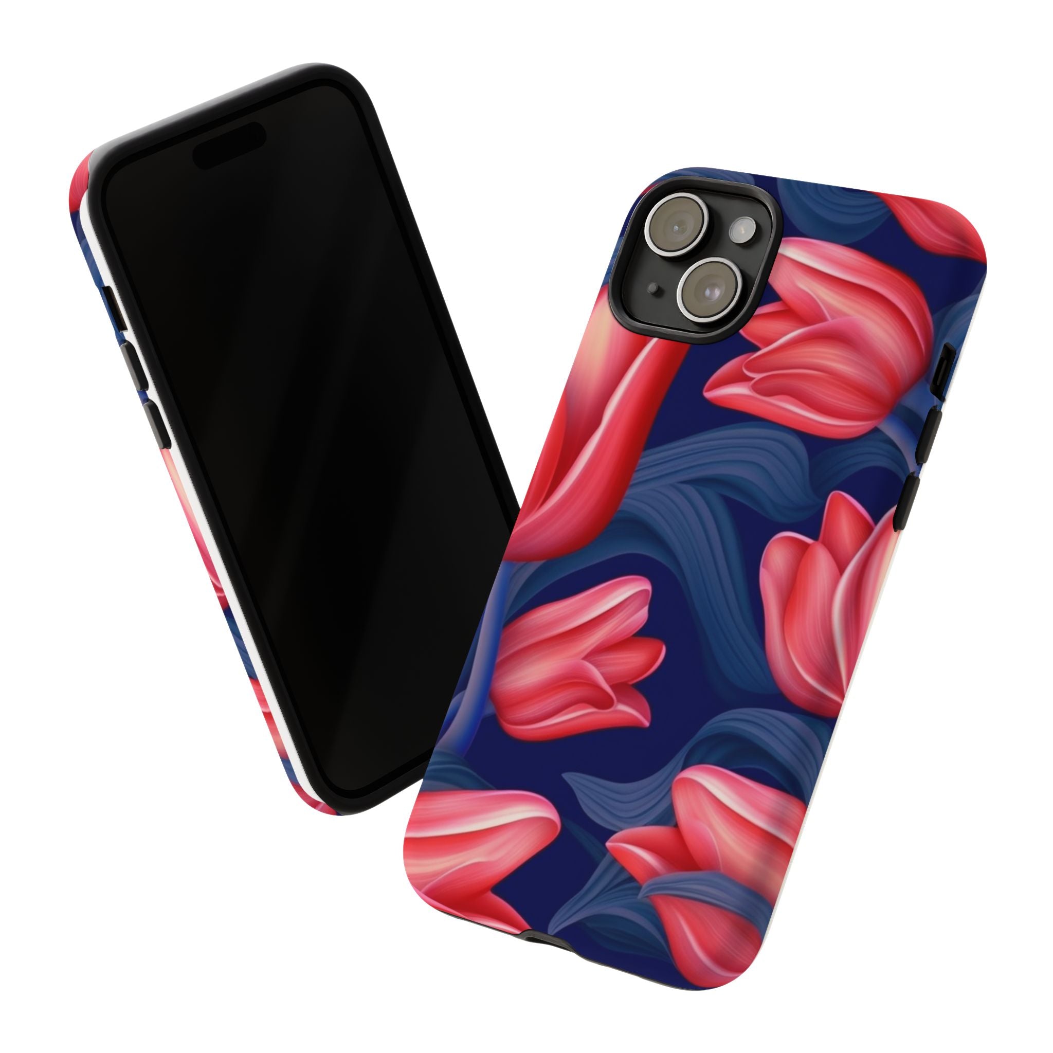 Red Tulip Hexagon iPhone Case - Rugged