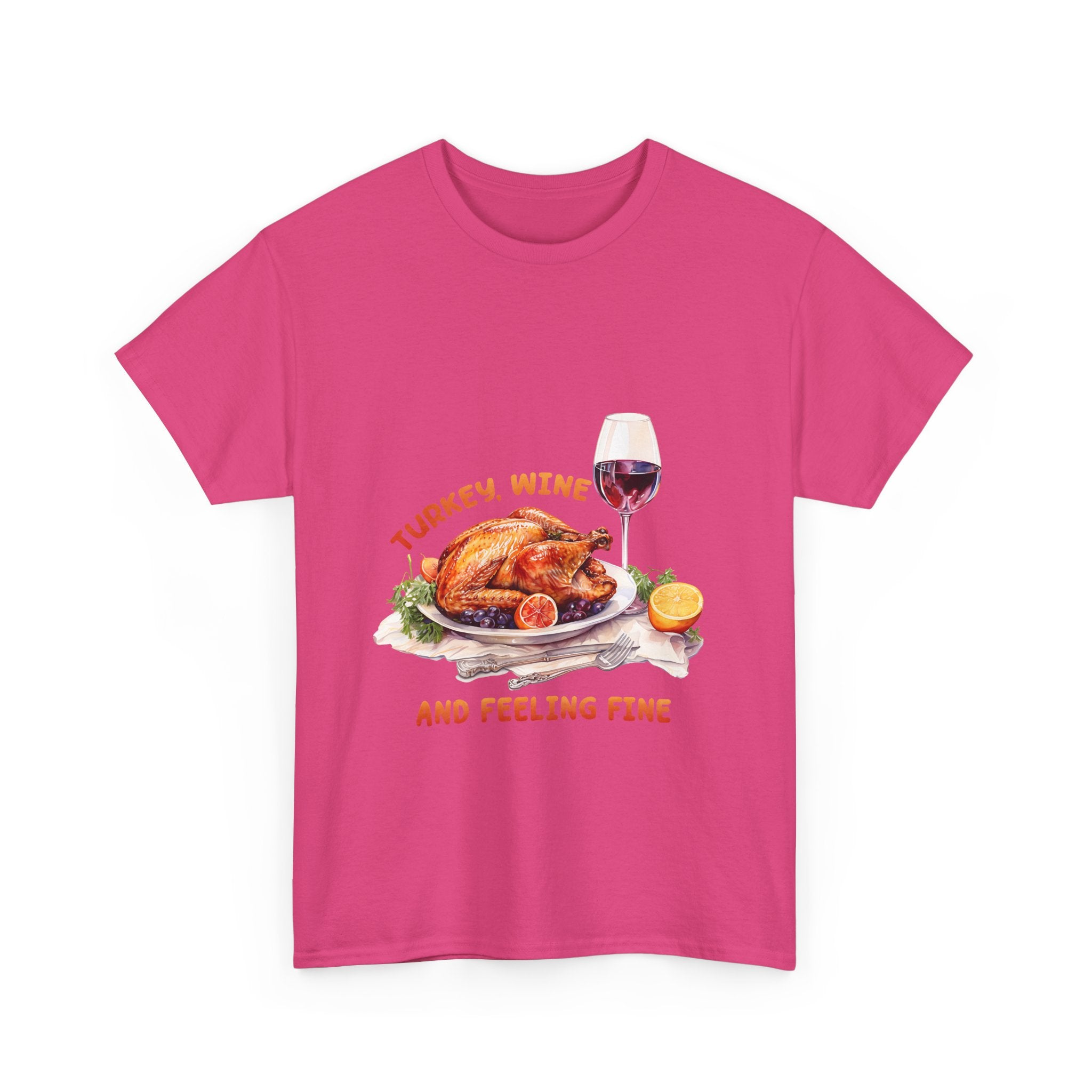 Thanksgiving Turkey & Wine T-Shirt