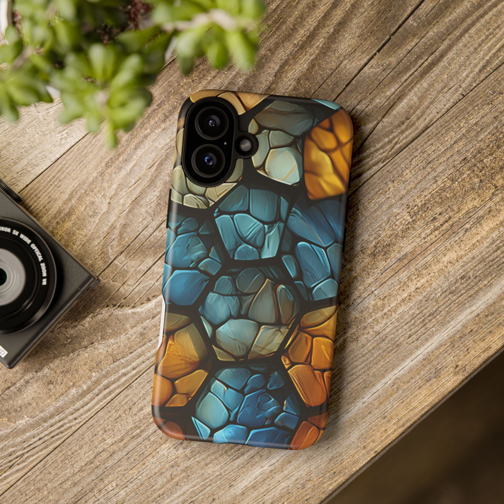 Abstract Stone Mosaic iPhone Case