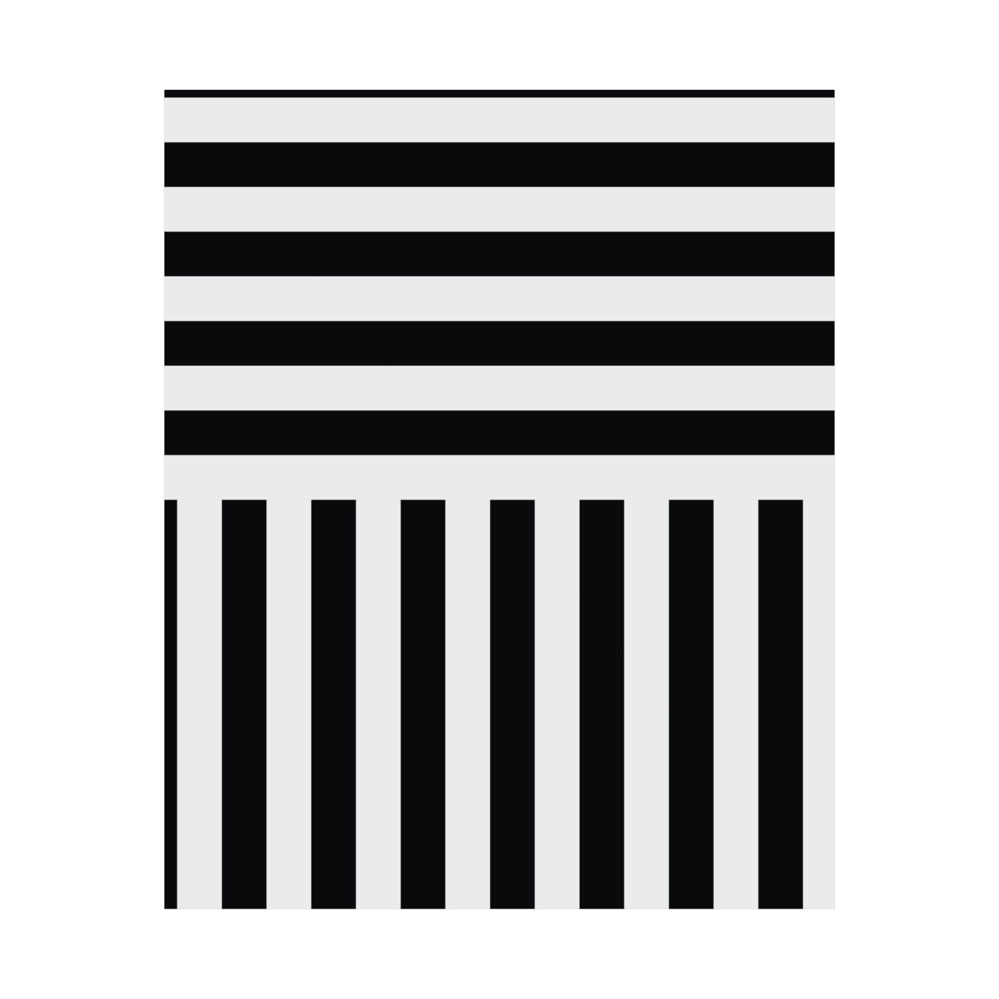 Abstract Black & White Geometric Poster