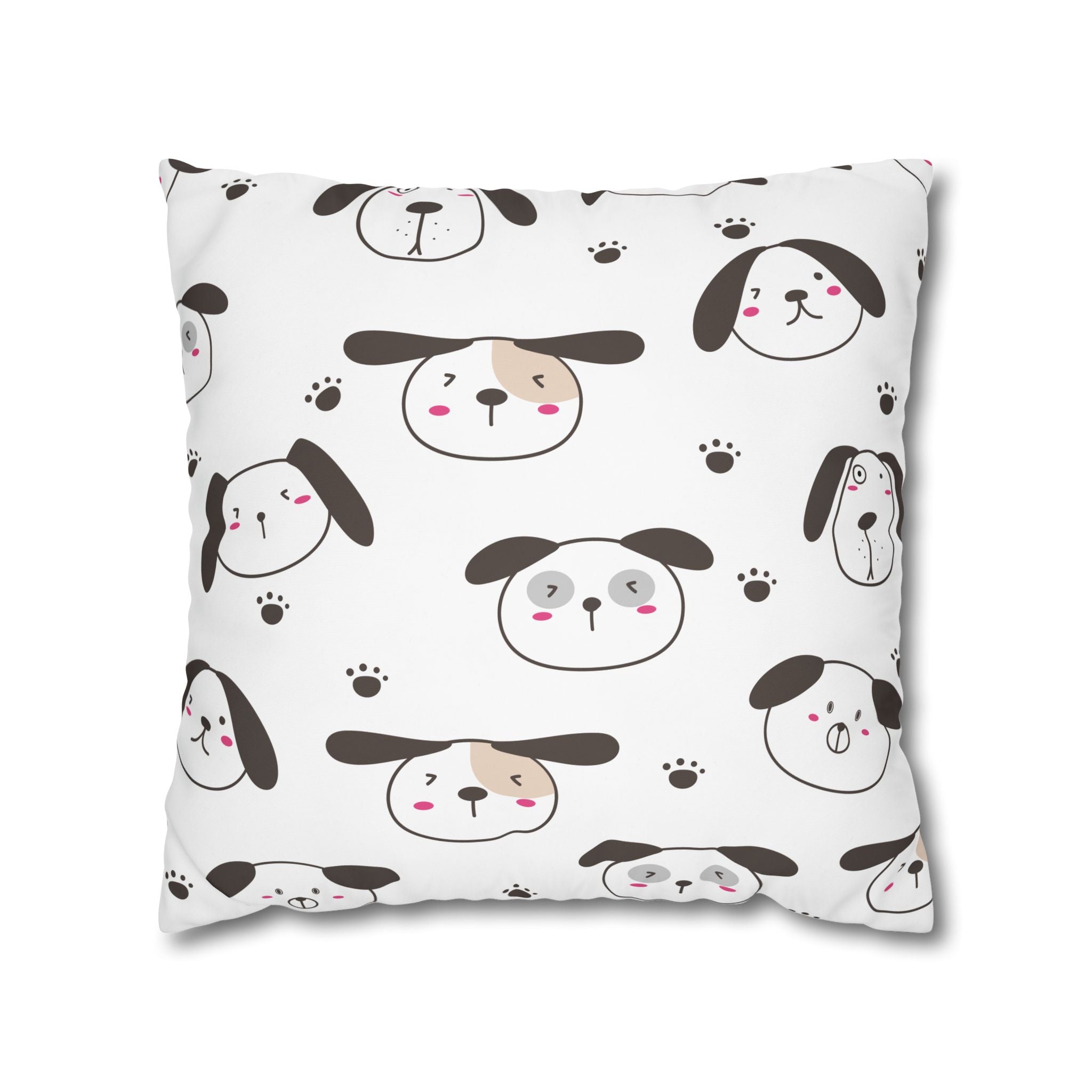 Cute Puppy Paw Print Pillowcase