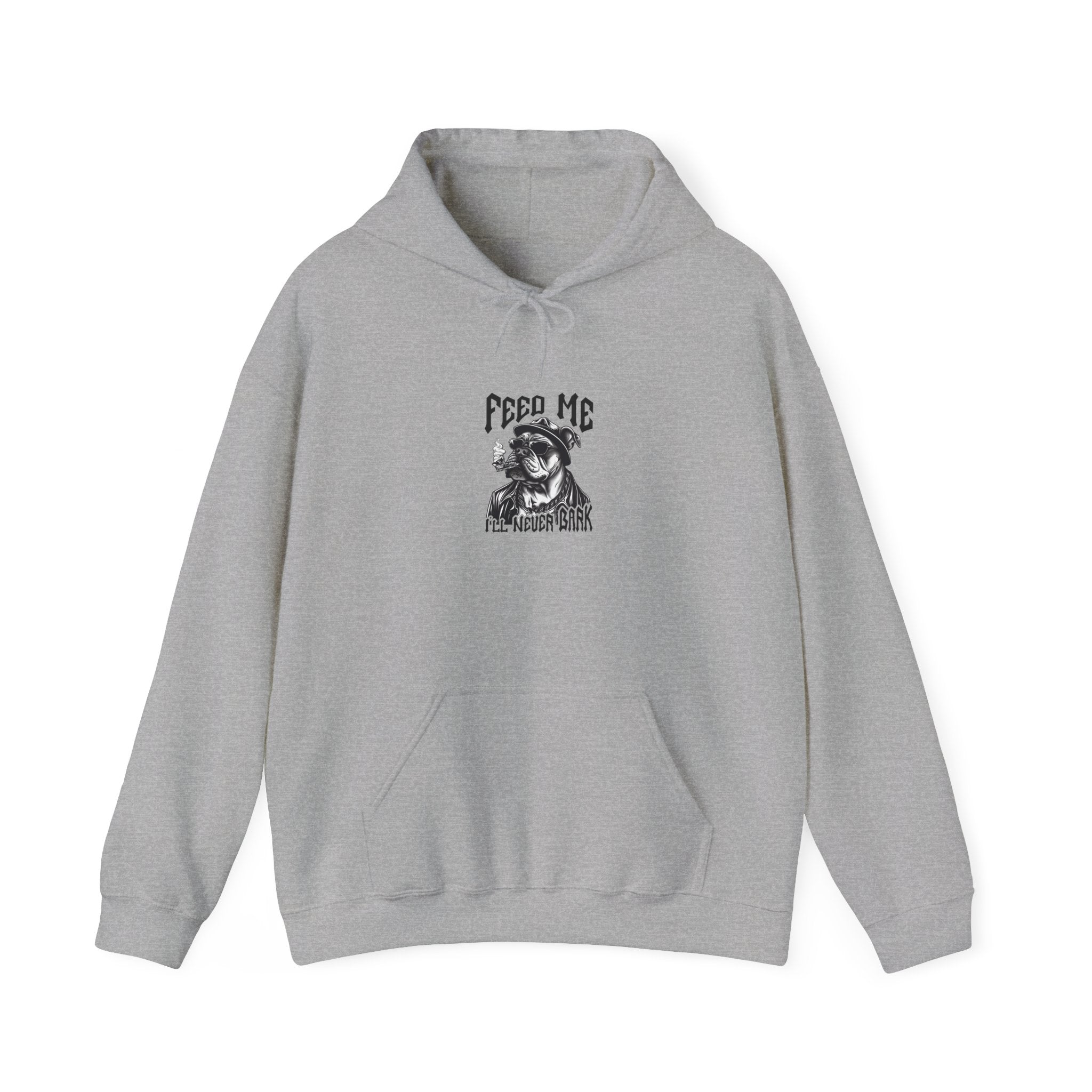 Badass Bulldog Hoodie: Feed Me!