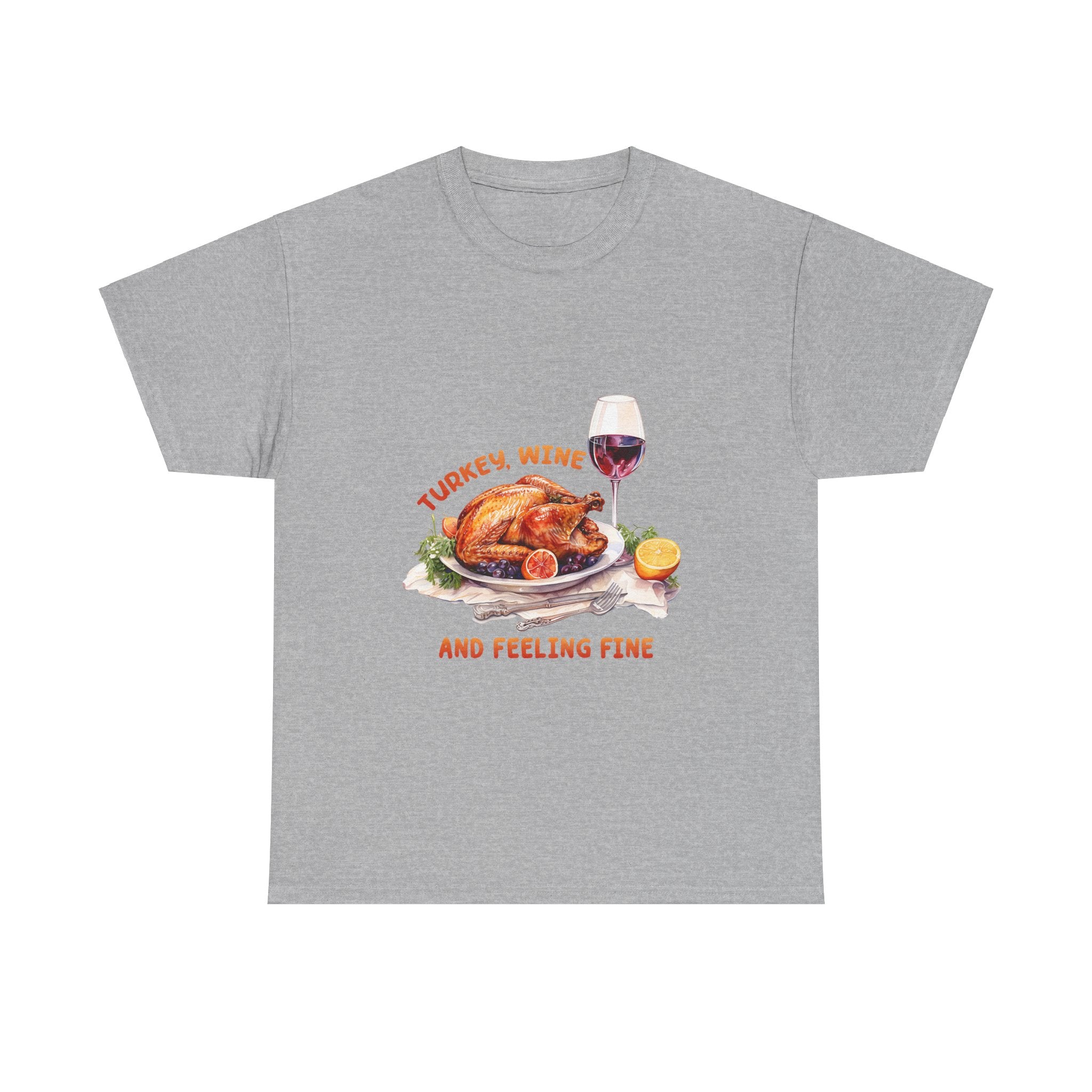 Thanksgiving Turkey & Wine T-Shirt