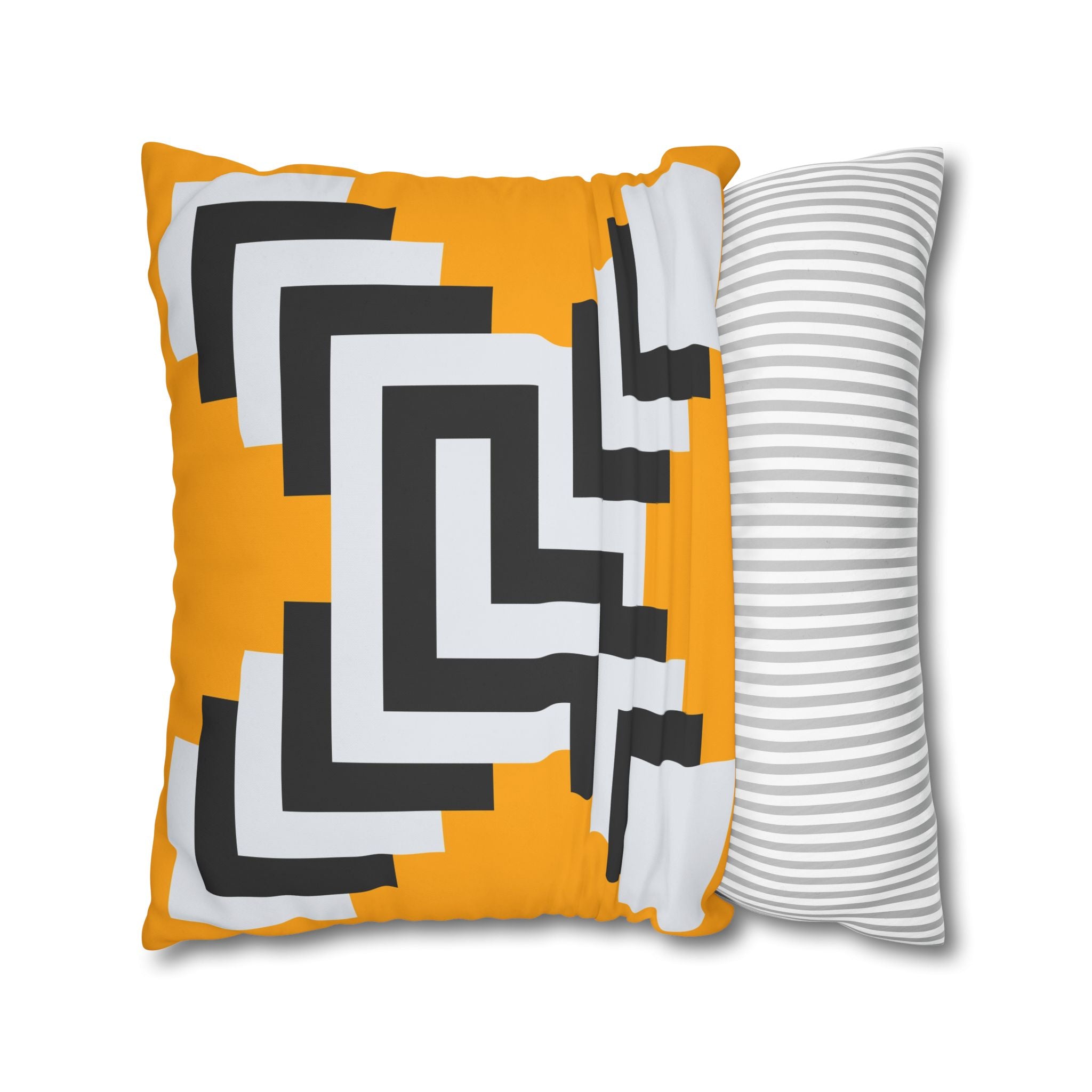 Geometric Gold Pillowcase - Abstract X Design