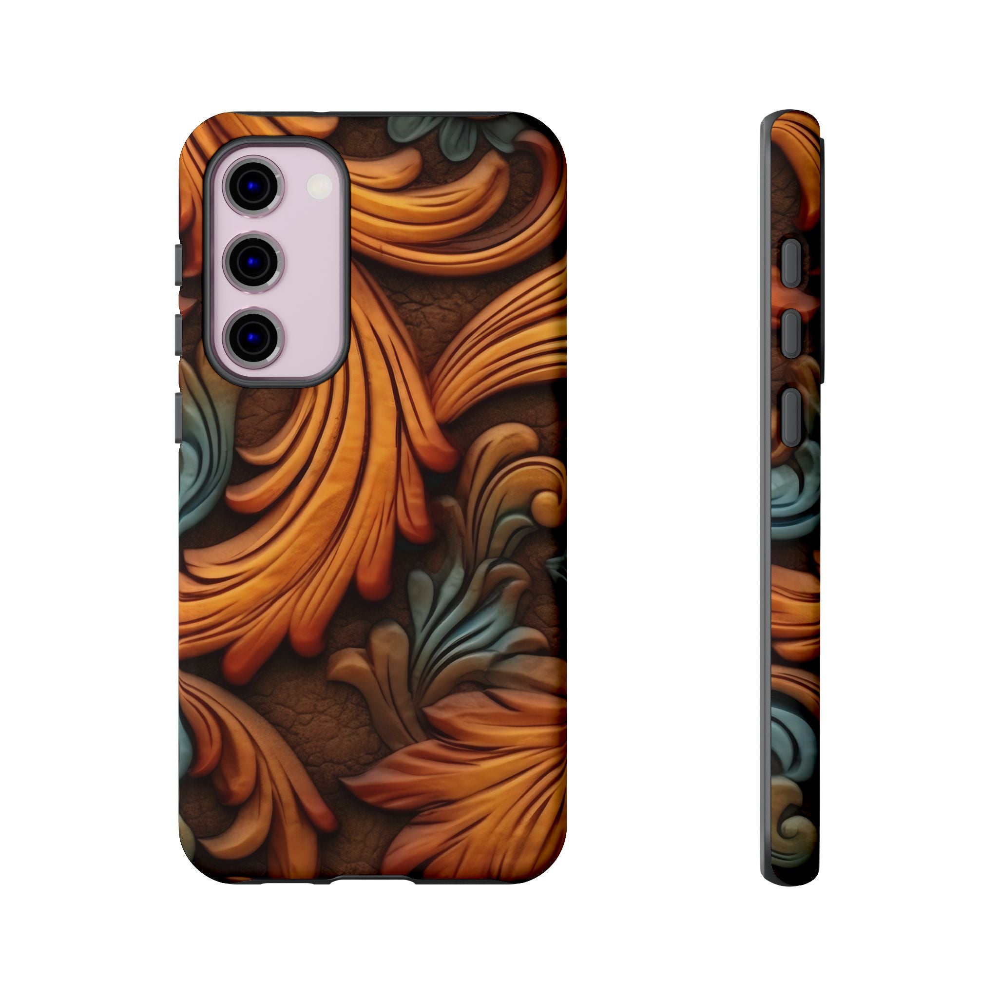 Baroque Copper Samsung Case - Luxury Design