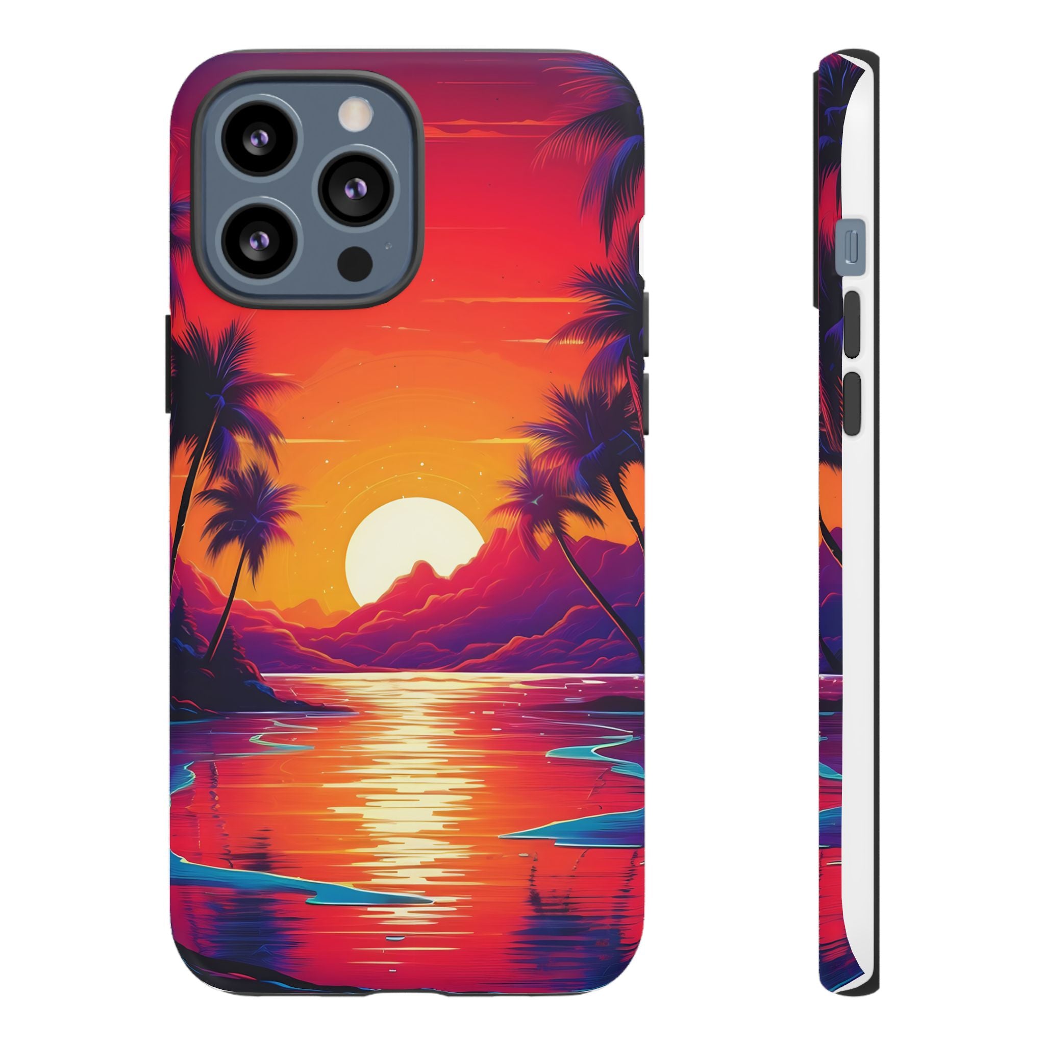 Sunset Beach Hexagon iPhone Case