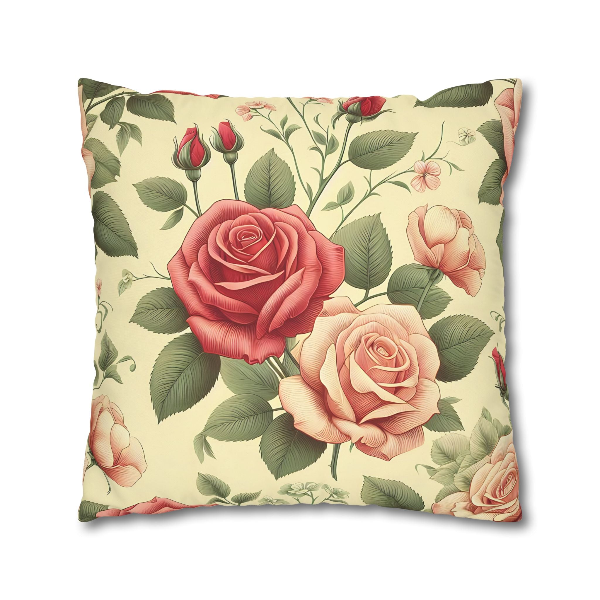 Vintage Rose Pillowcase - Floral Charm