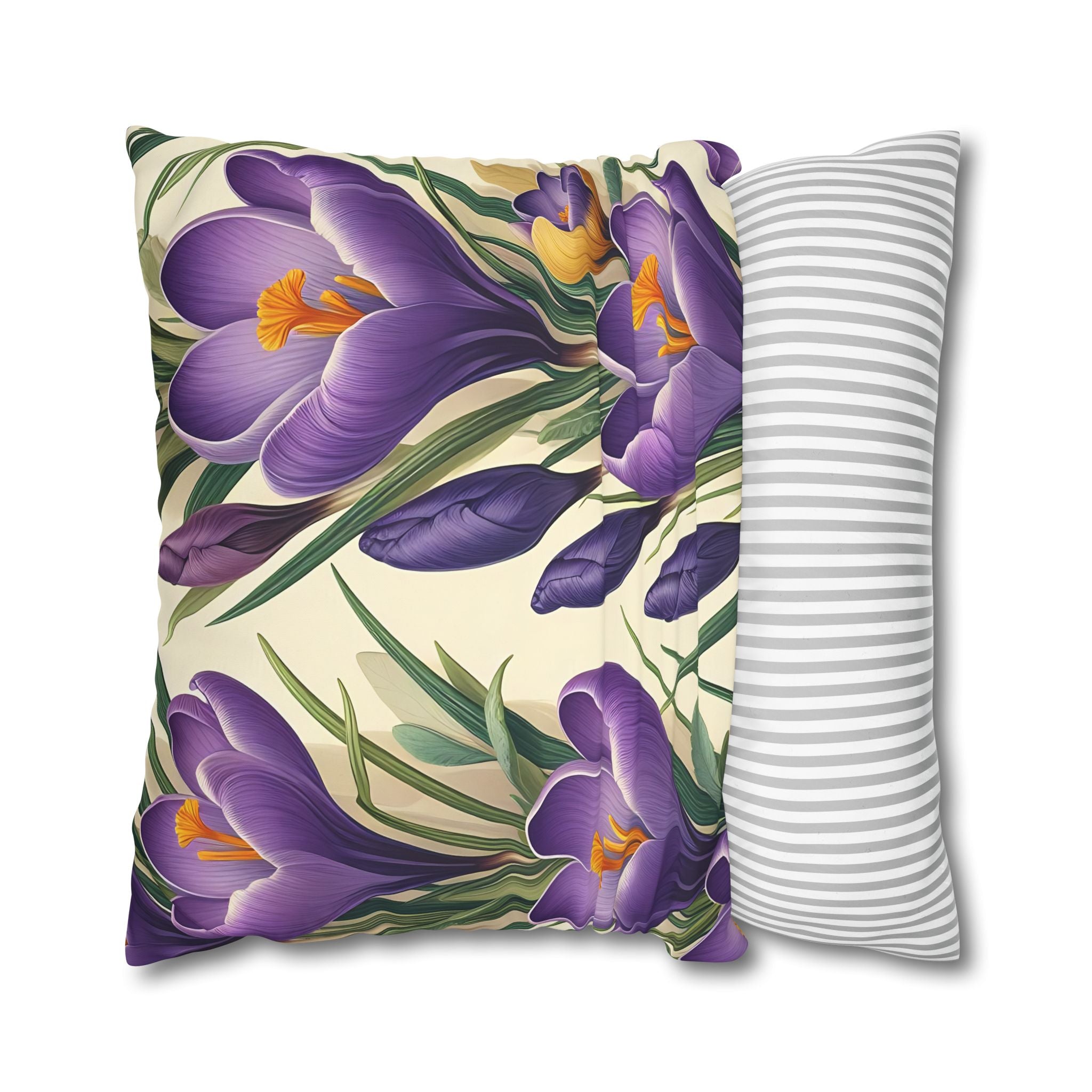 Luxury Crocus Pillowcase - Botanical Art