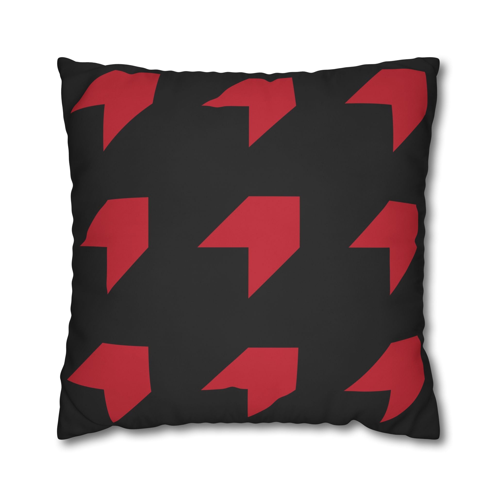 Geometric Arrow Red Pillowcase