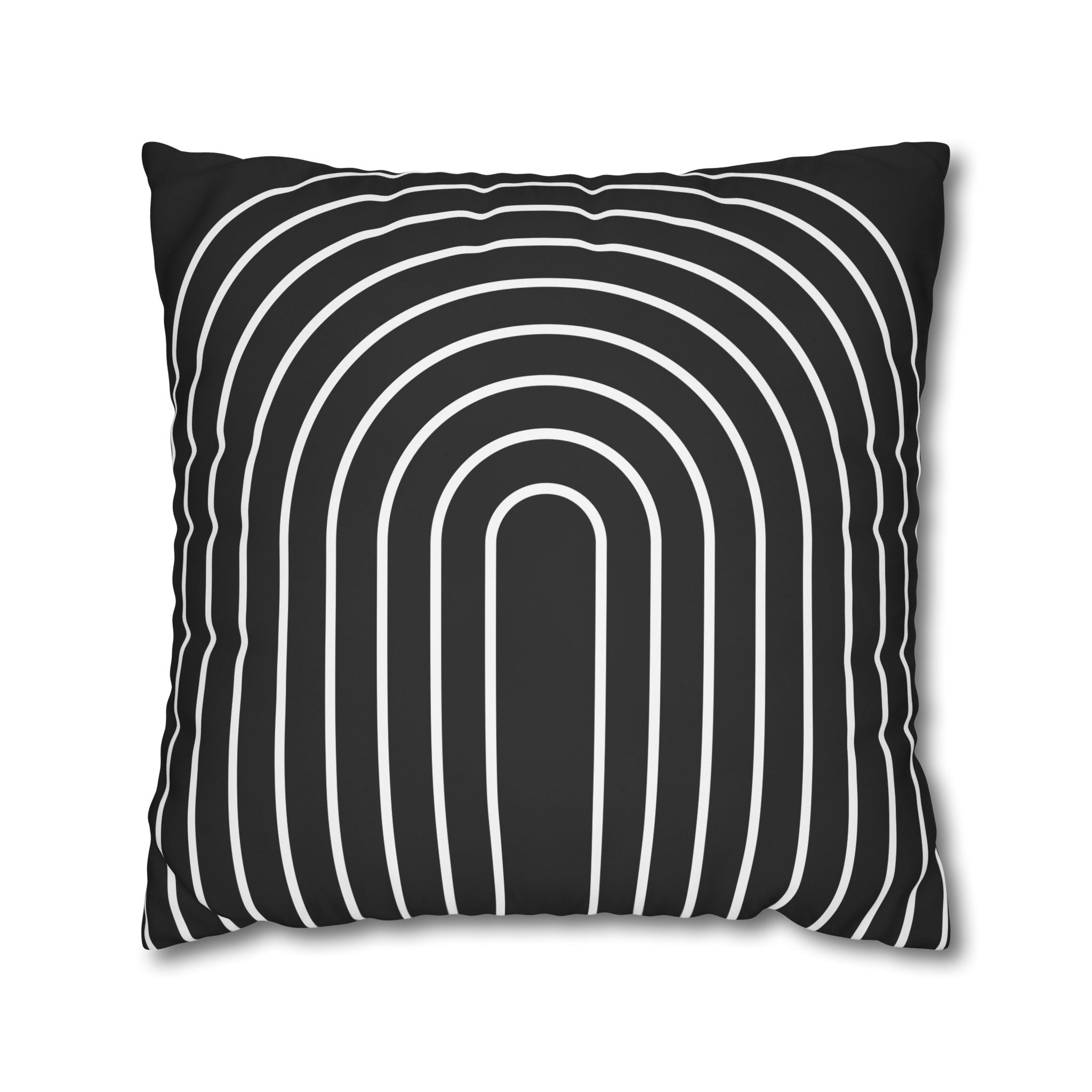 Minimalist Arch Pillowcase - Black & White