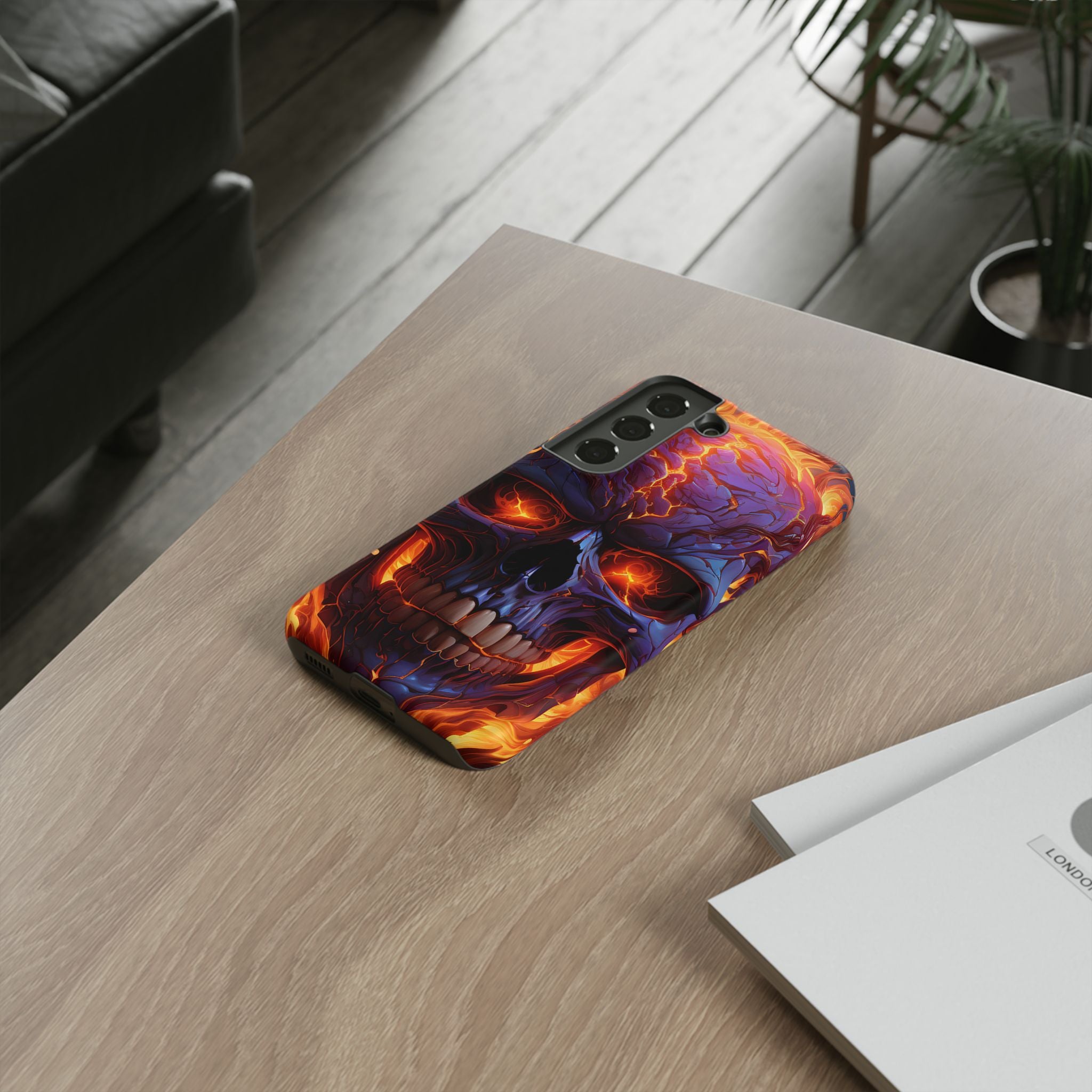 Fiery Skull Samsung Case