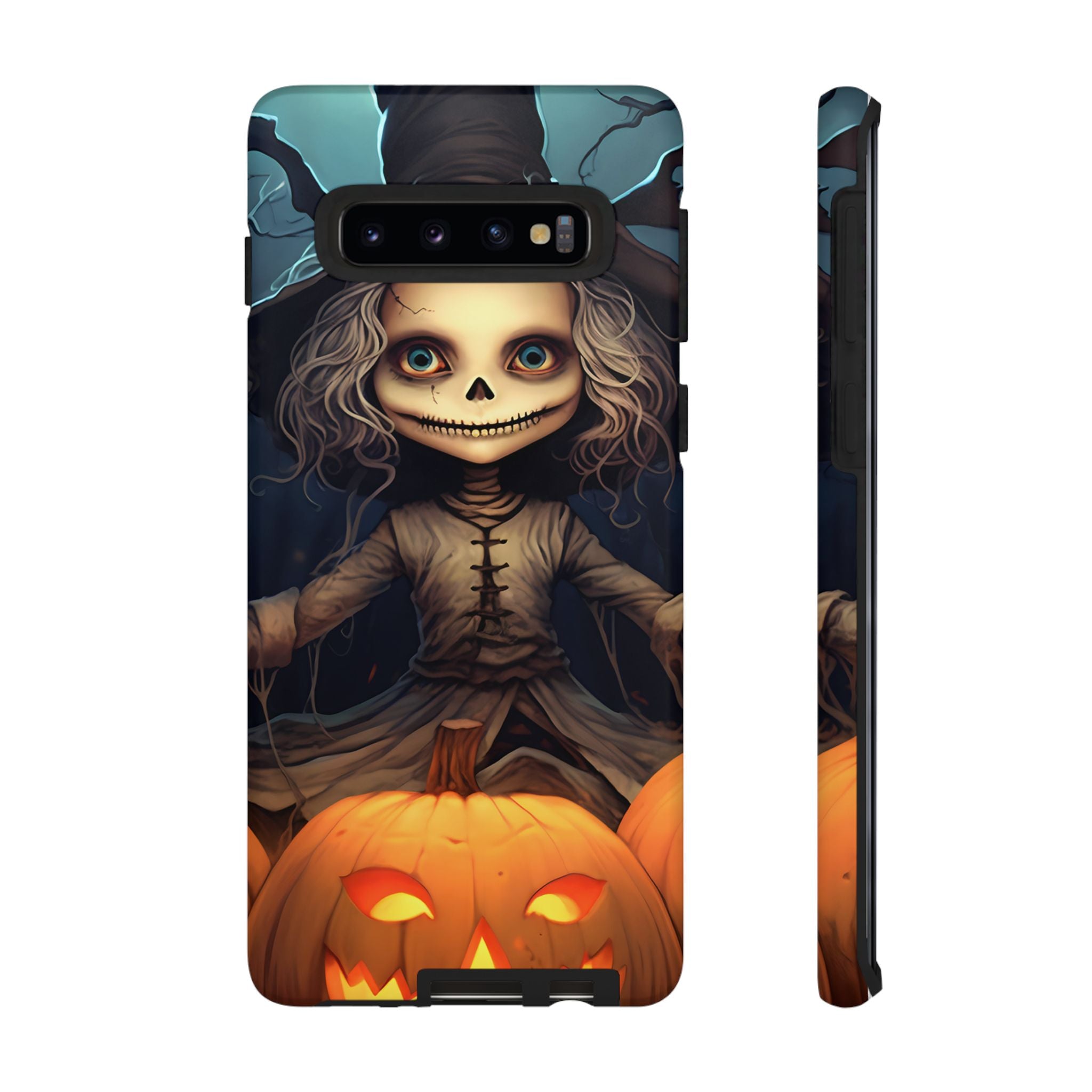 Spooky Skull Girl Halloween Samsung Case