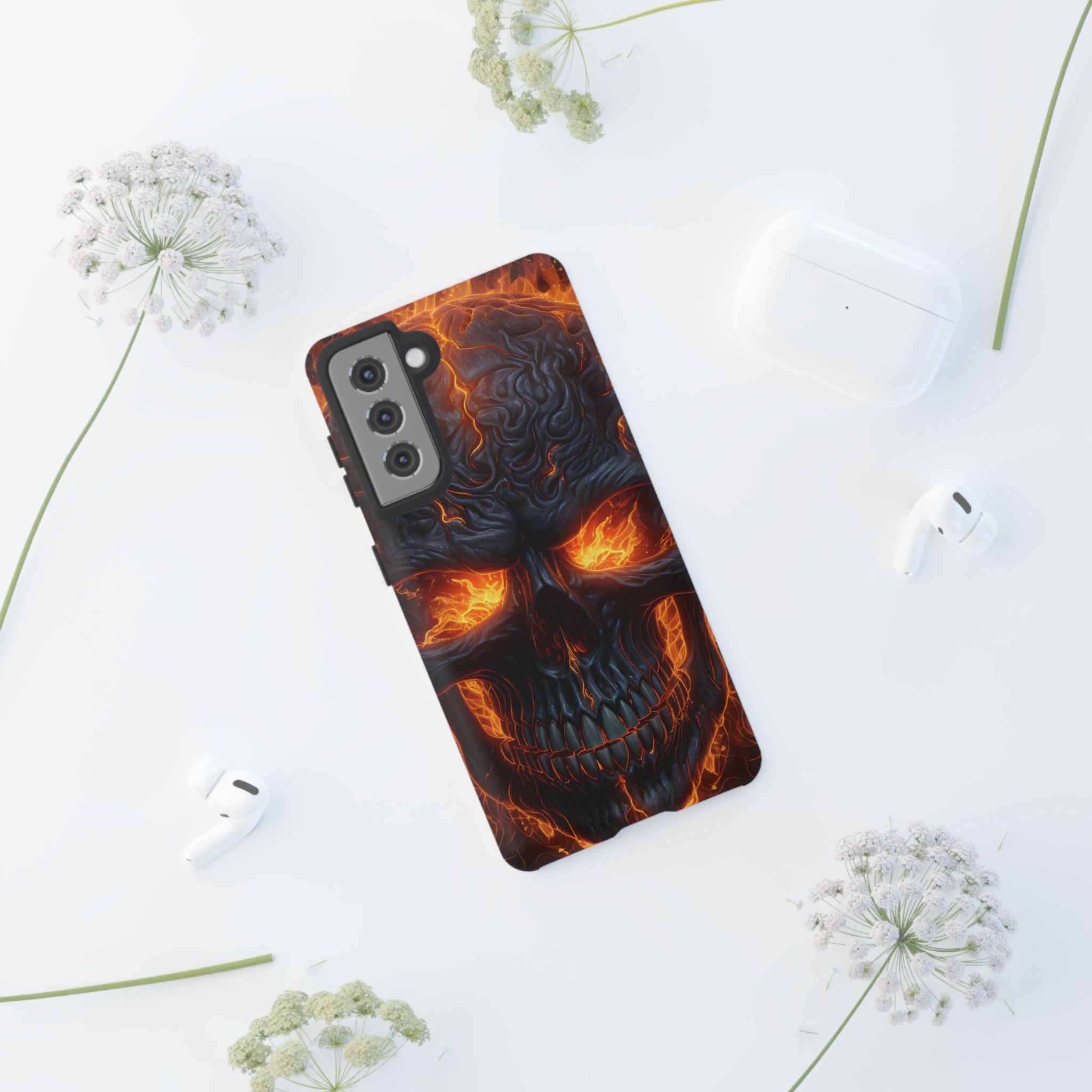 Fiery Skull Samsung Case