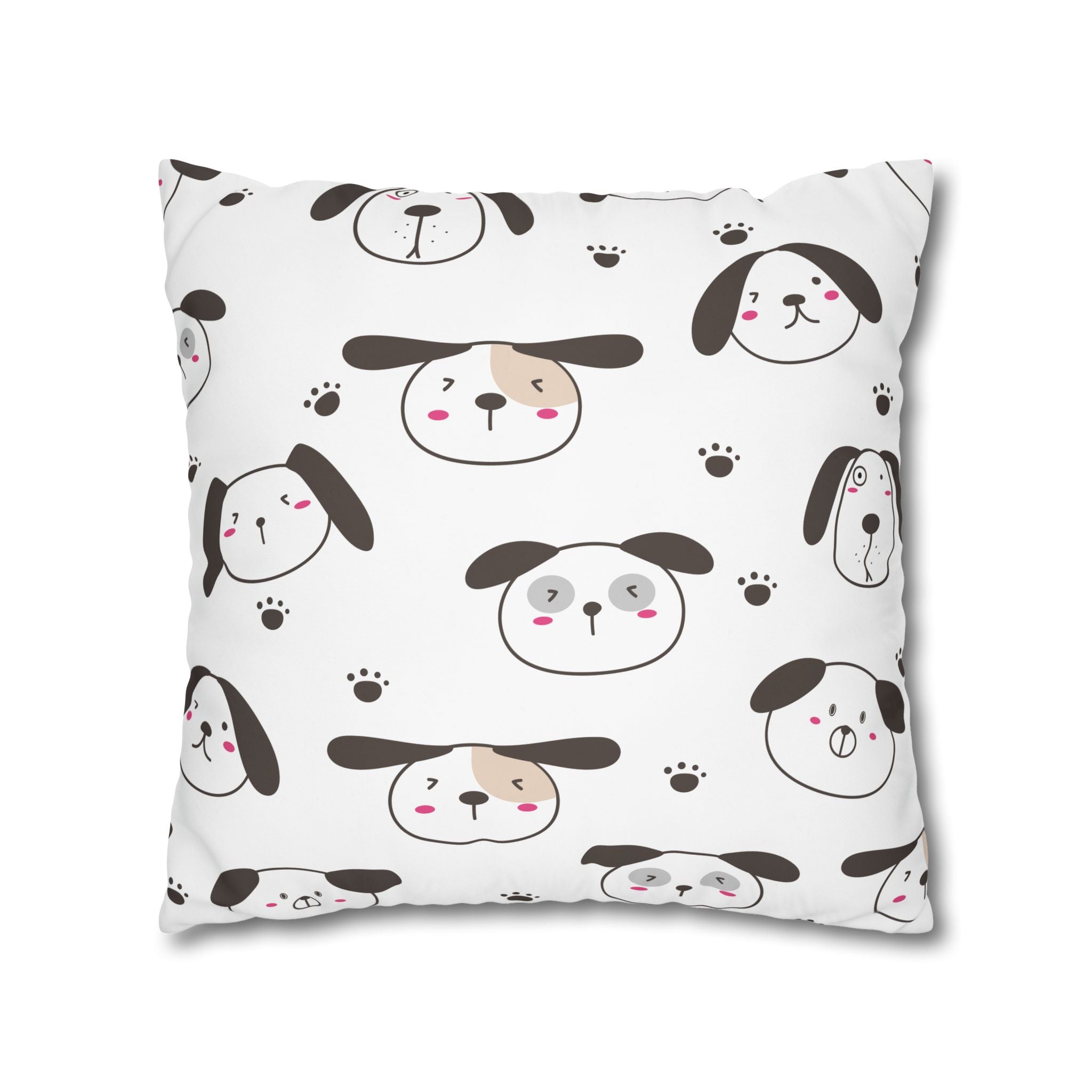 Cute Puppy Paw Print Pillowcase