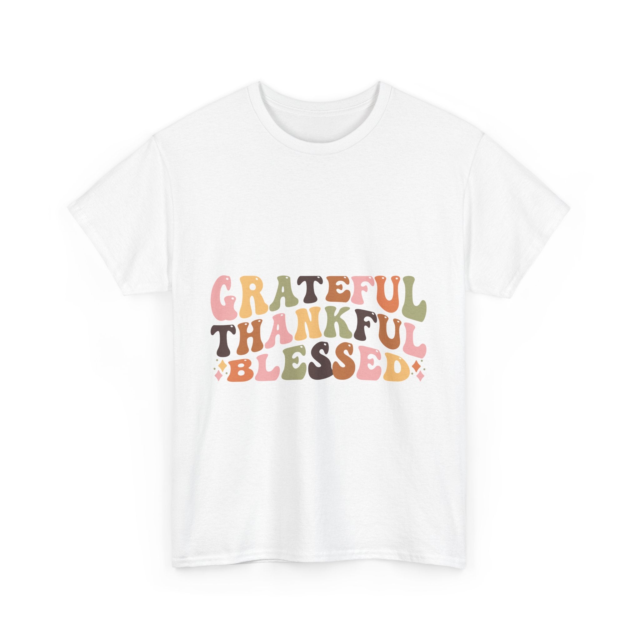 Grateful Thankful Blessed Thanksgiving Tee