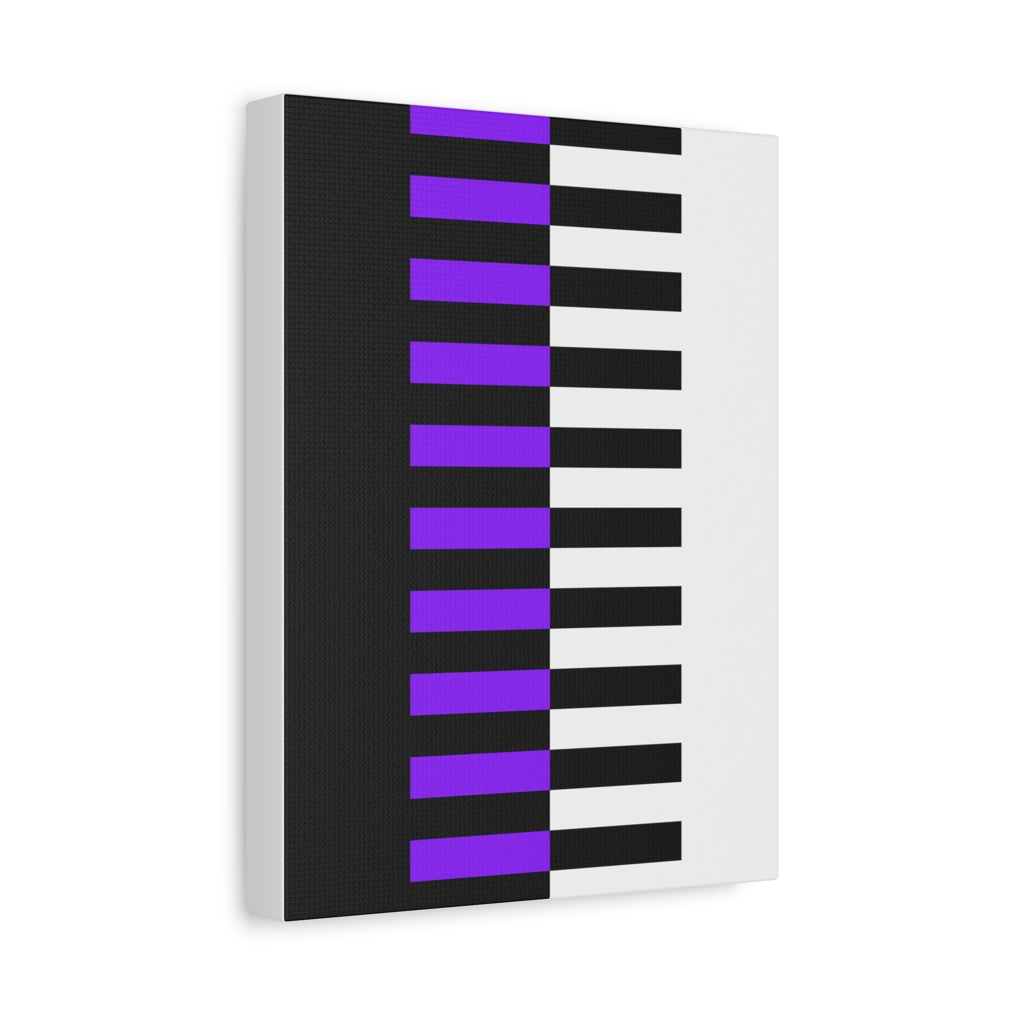 Abstract Purple Piano Keys Canvas Art