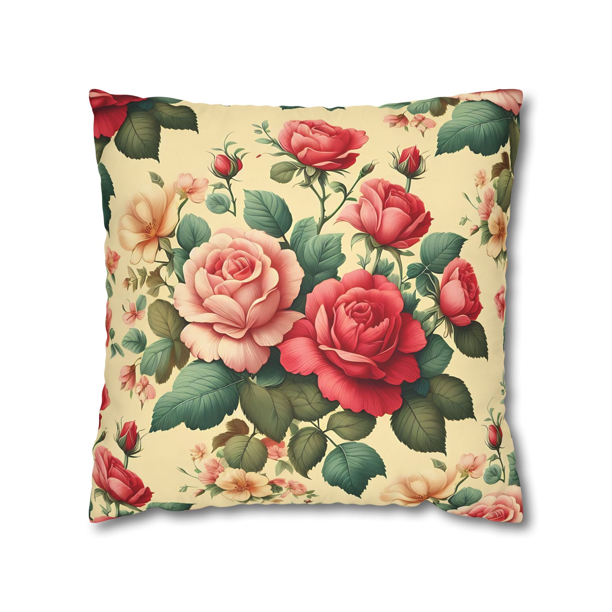 Vintage Rose Pillowcase - Floral Print