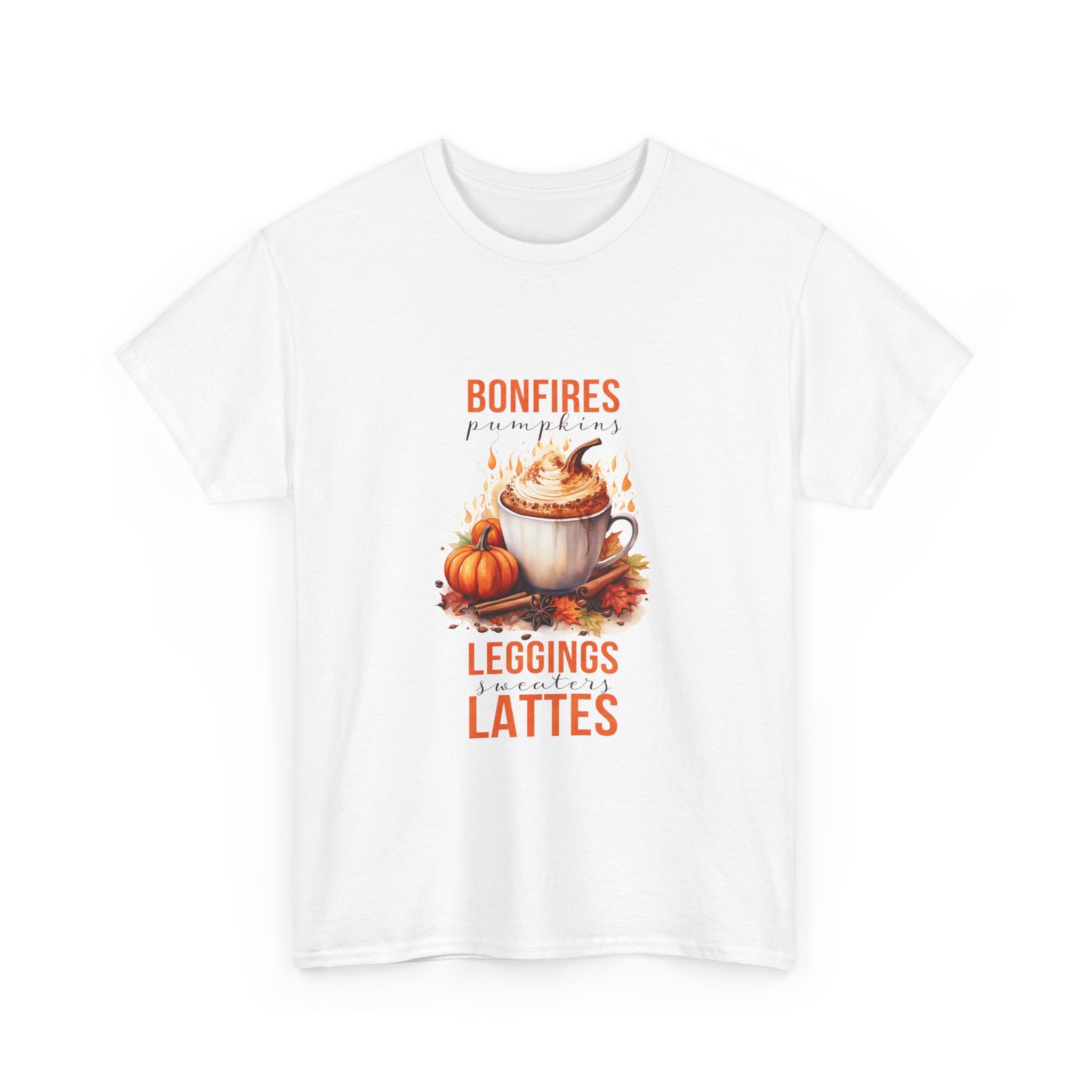 Cozy Autumn Bonfires & Pumpkins Tee