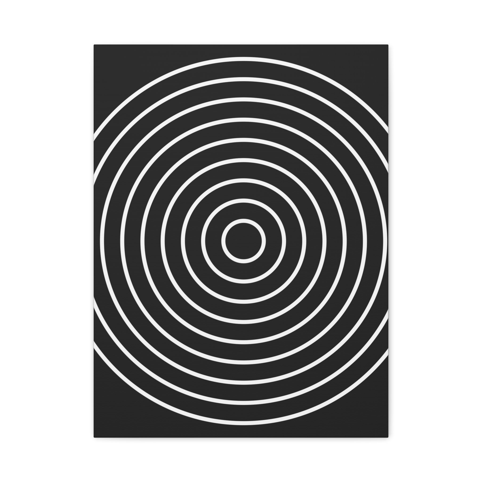 Abstract Concentric Circles Canvas Art