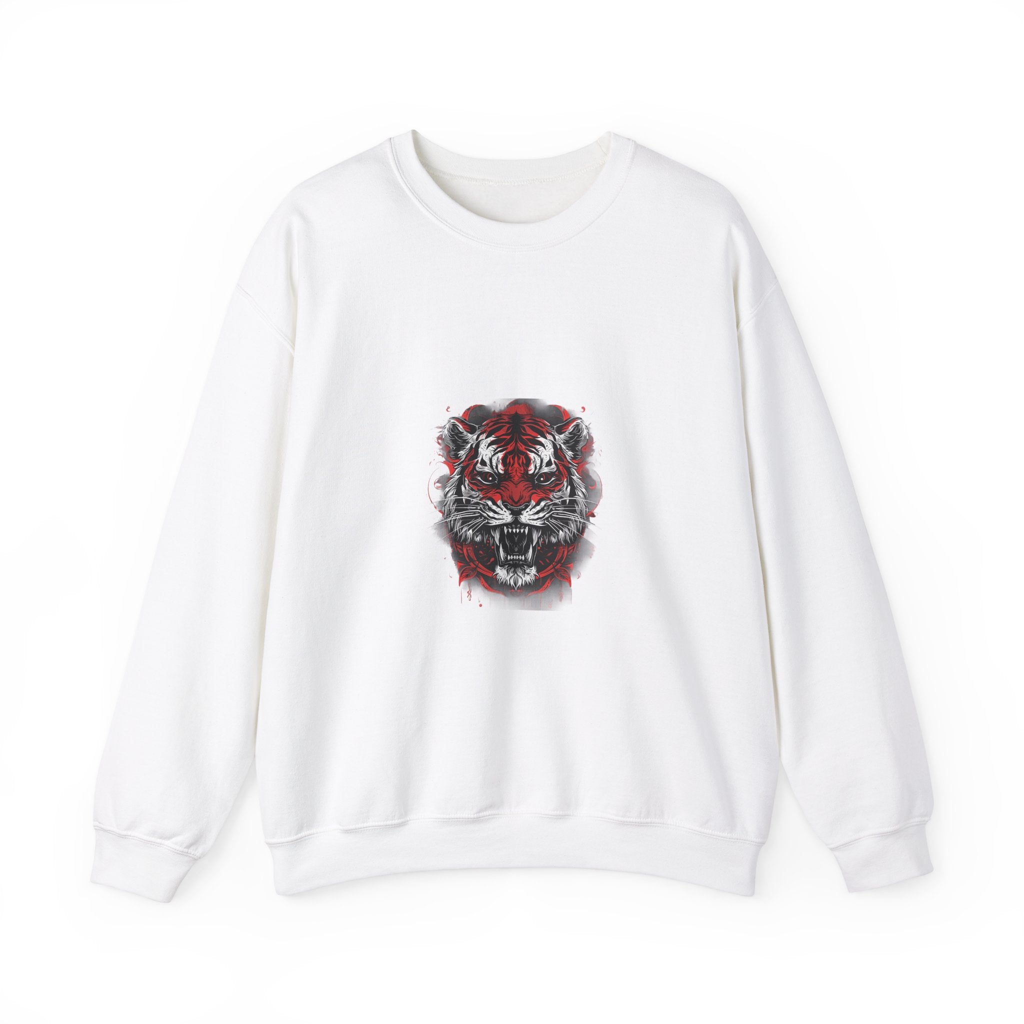 Fierce Tiger Head Graphic Sweatshirt