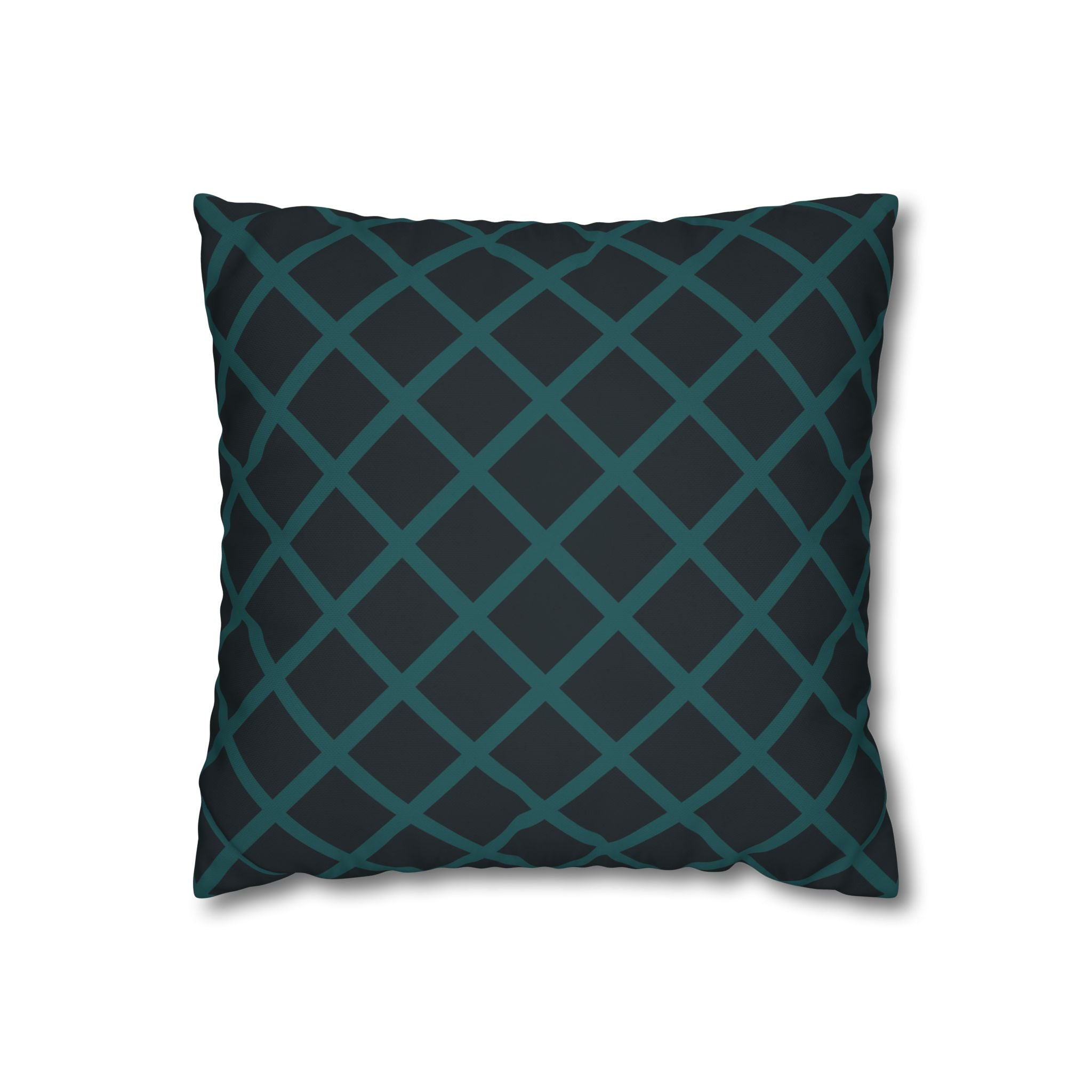 Teal Geometric Pillowcase - Modern Design