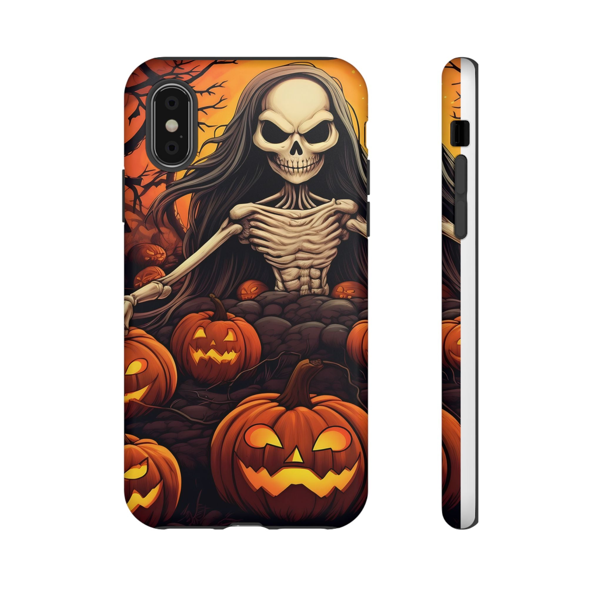 Spooky Skeleton Hexagon iPhone Case