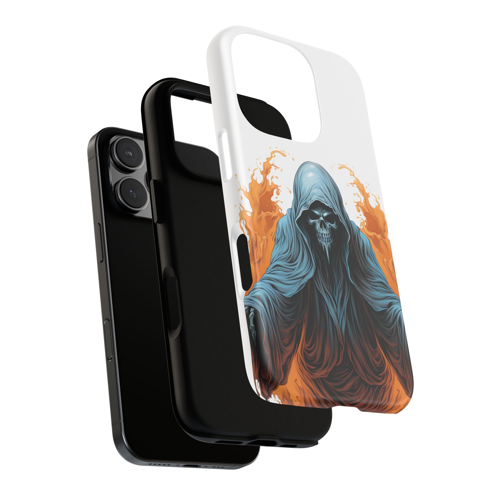 Grim Reaper Hexagon Stone iPhone Case