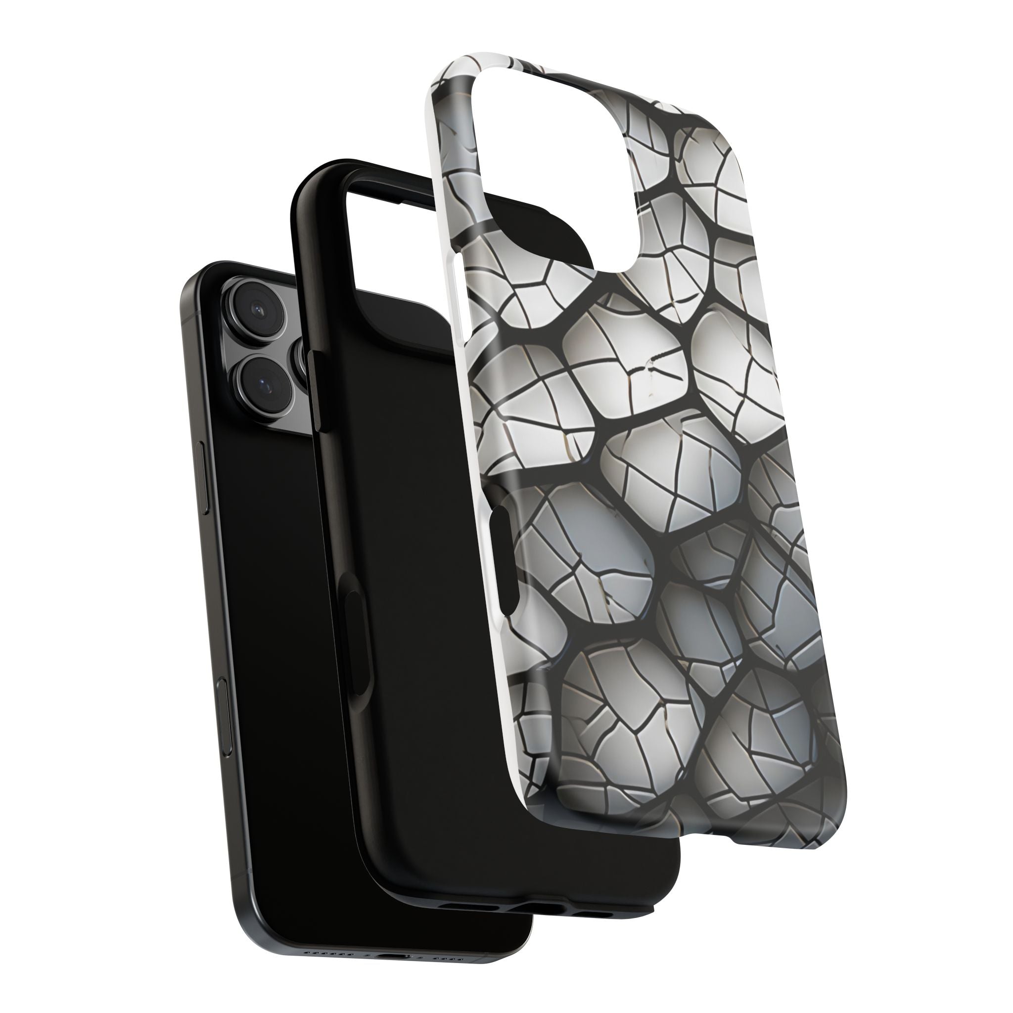 Abstract Mosaic iPhone Case - Textured & Chic