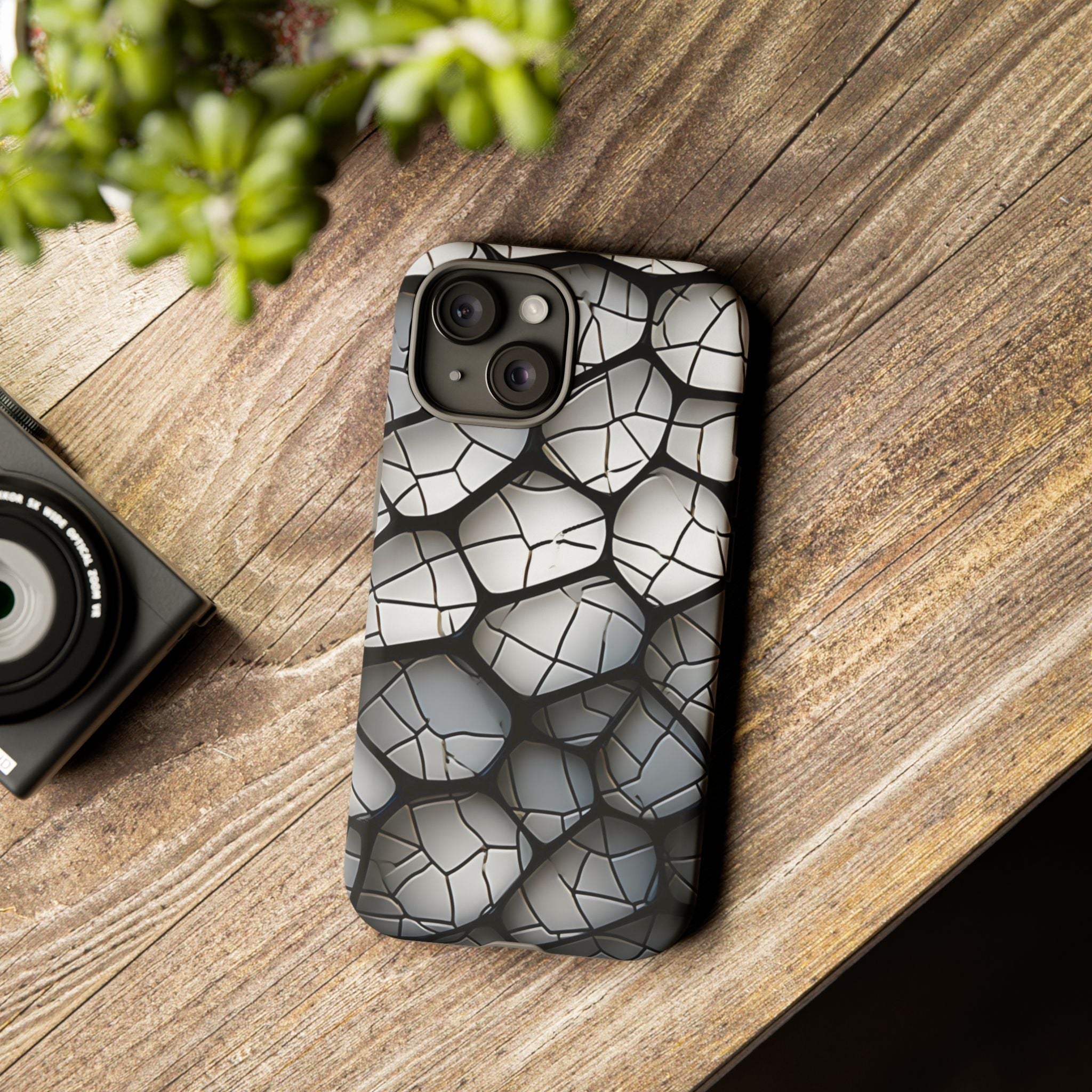 Abstract Mosaic iPhone Case - Textured & Chic