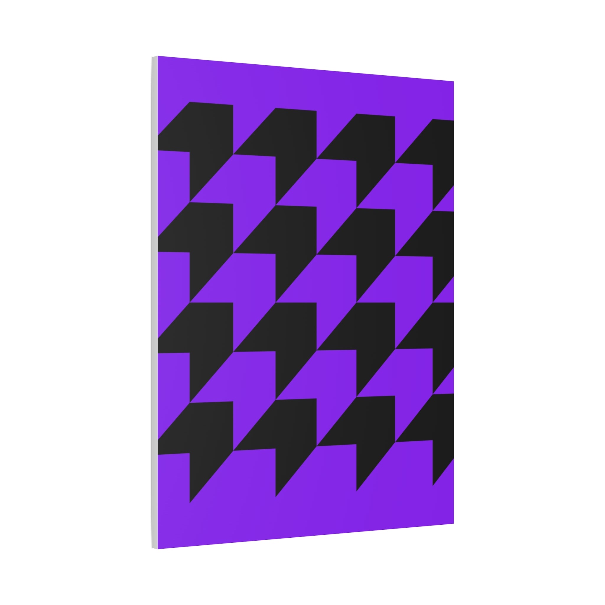 Geometric Purple Arrow Canvas Art