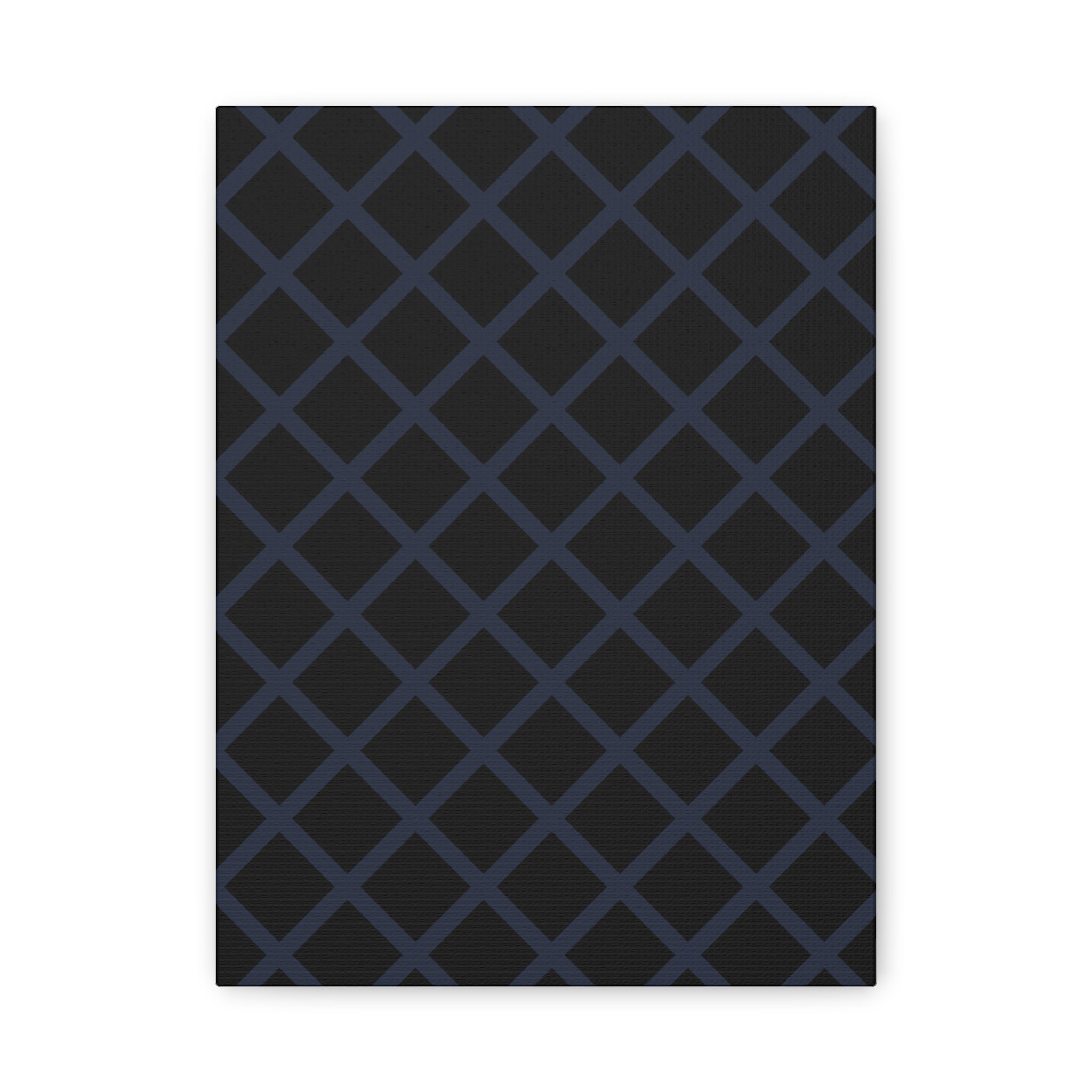 Geometric Diamond Lattice Canvas Art