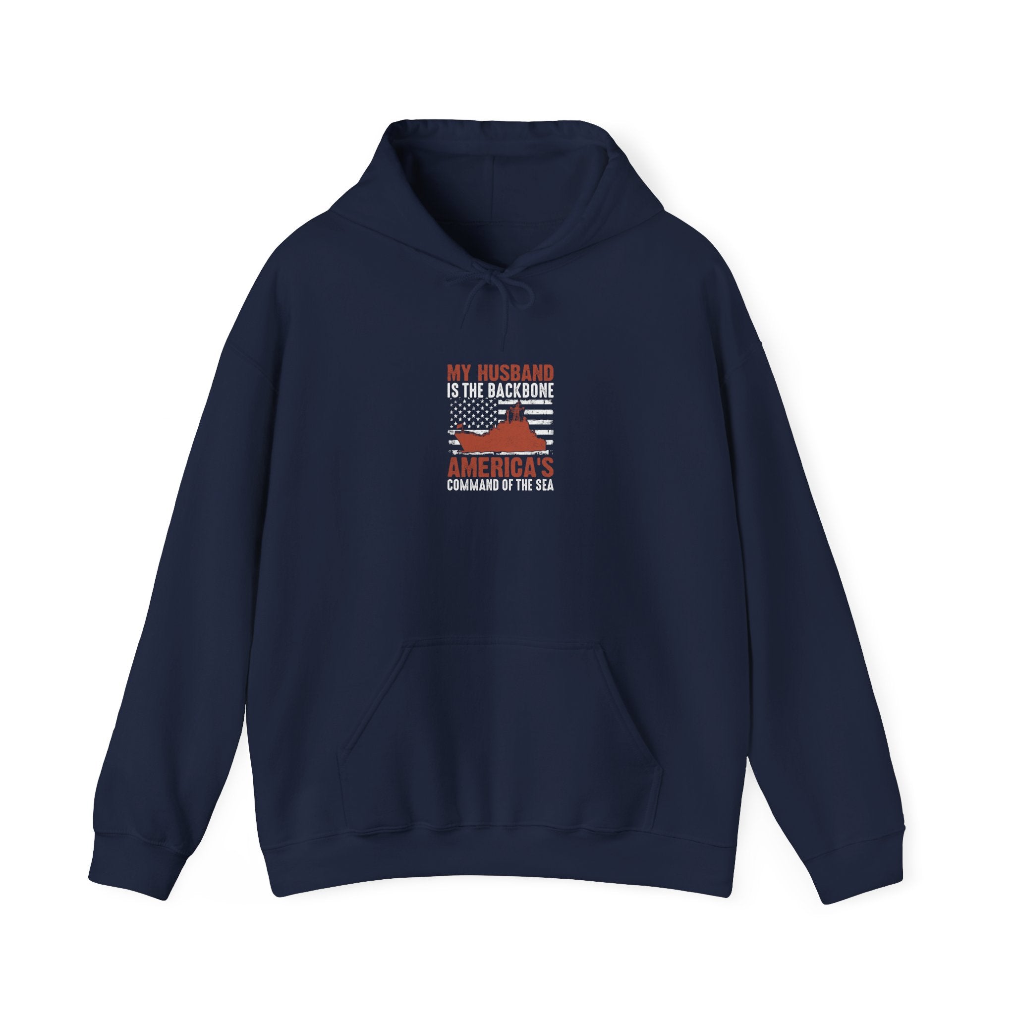 Husband's Navy Hoodie: America's Command