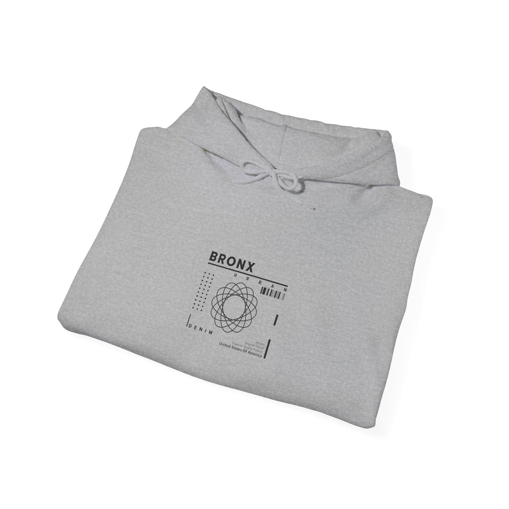 BRONX URBAN Denim Hoodie - Athletic Style