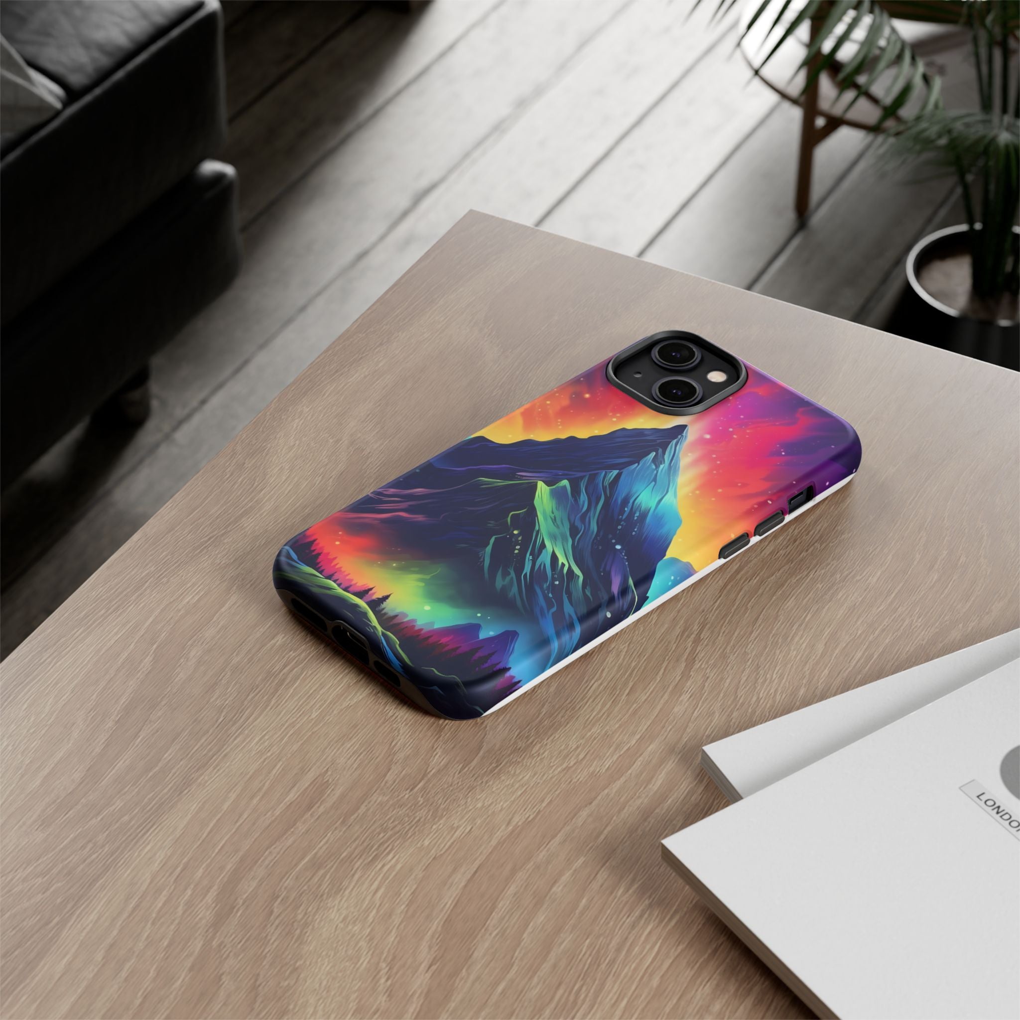 Cosmic Mountain iPhone Case - Hexagon Stone