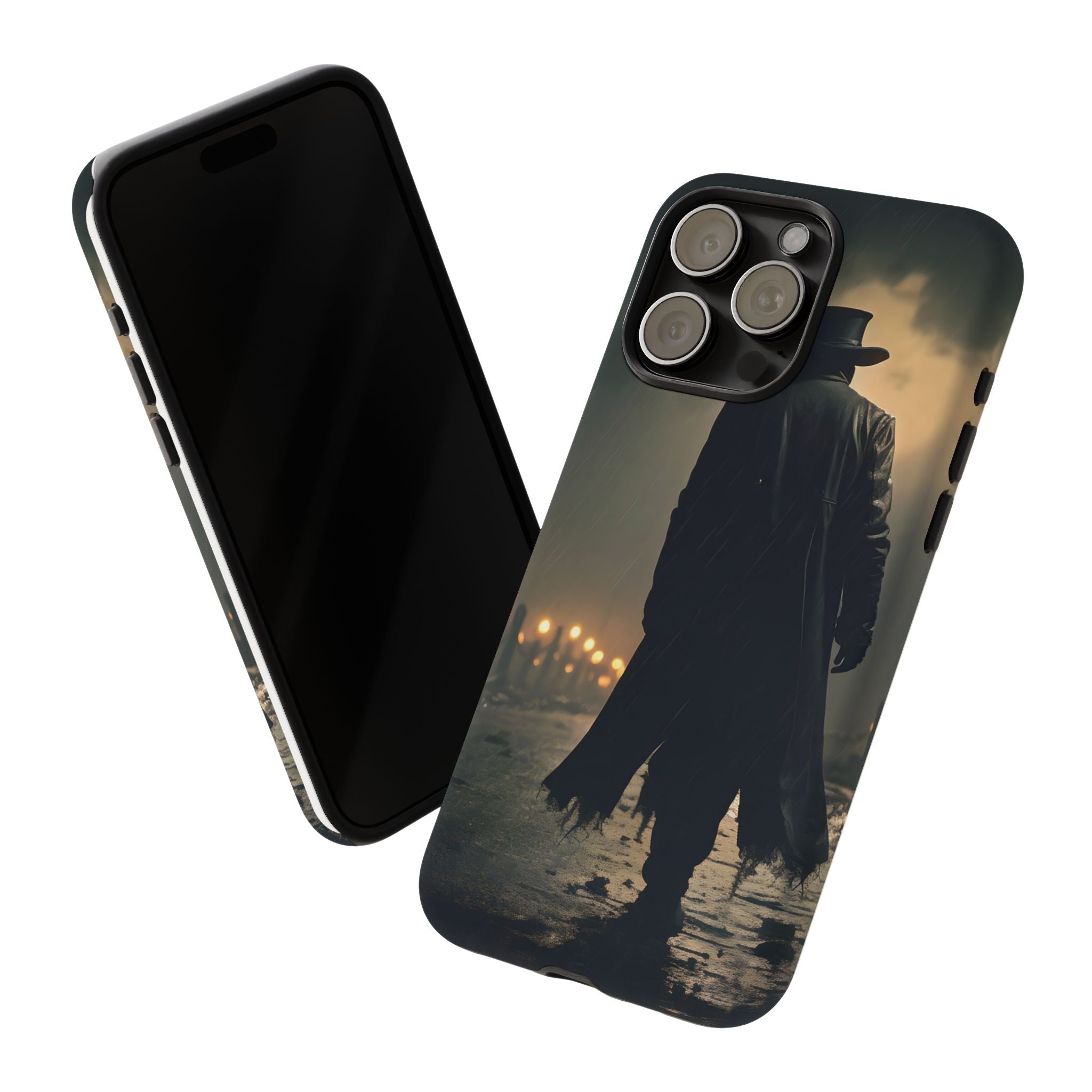 Mysterious Night Walk Hexagon Stone iPhone Case