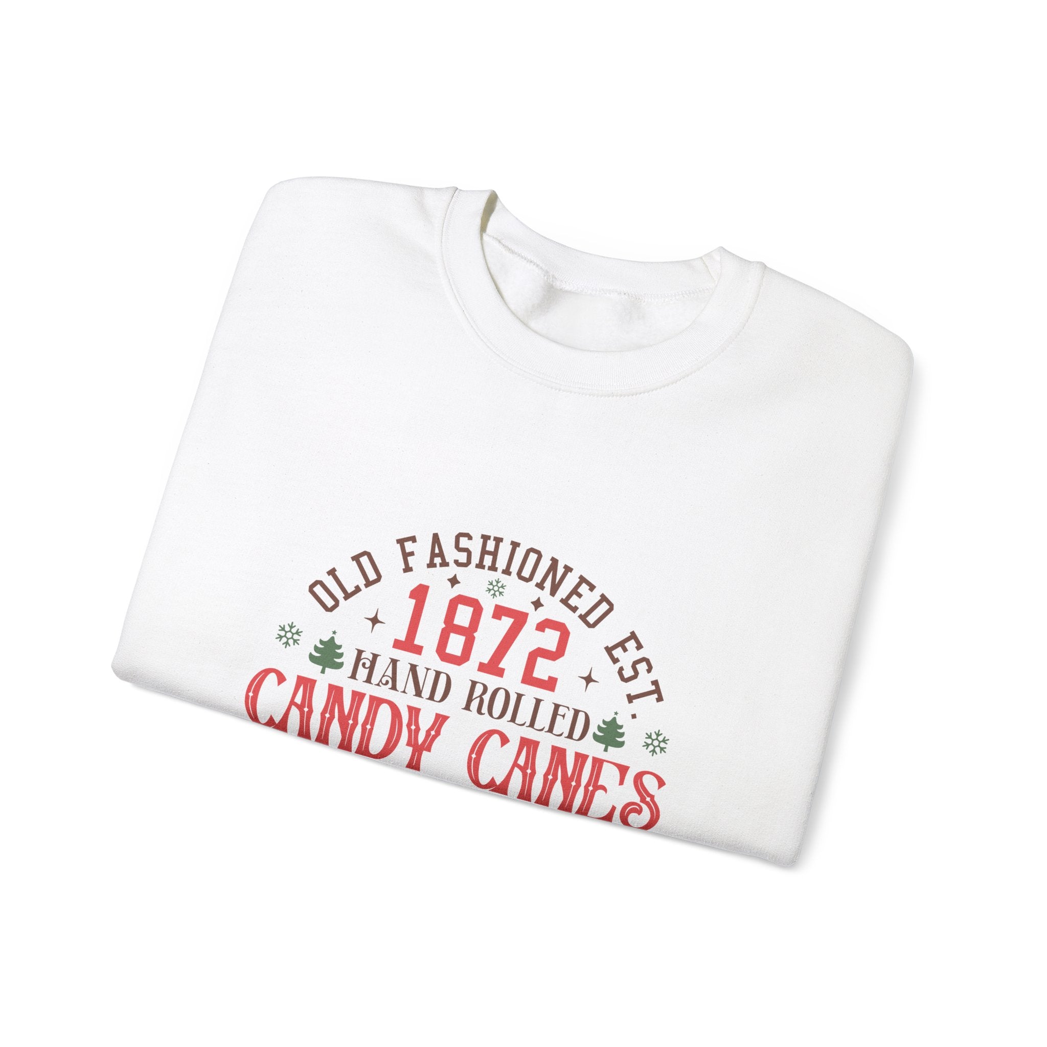 1872 Candy Canes Christmas Sweatshirt