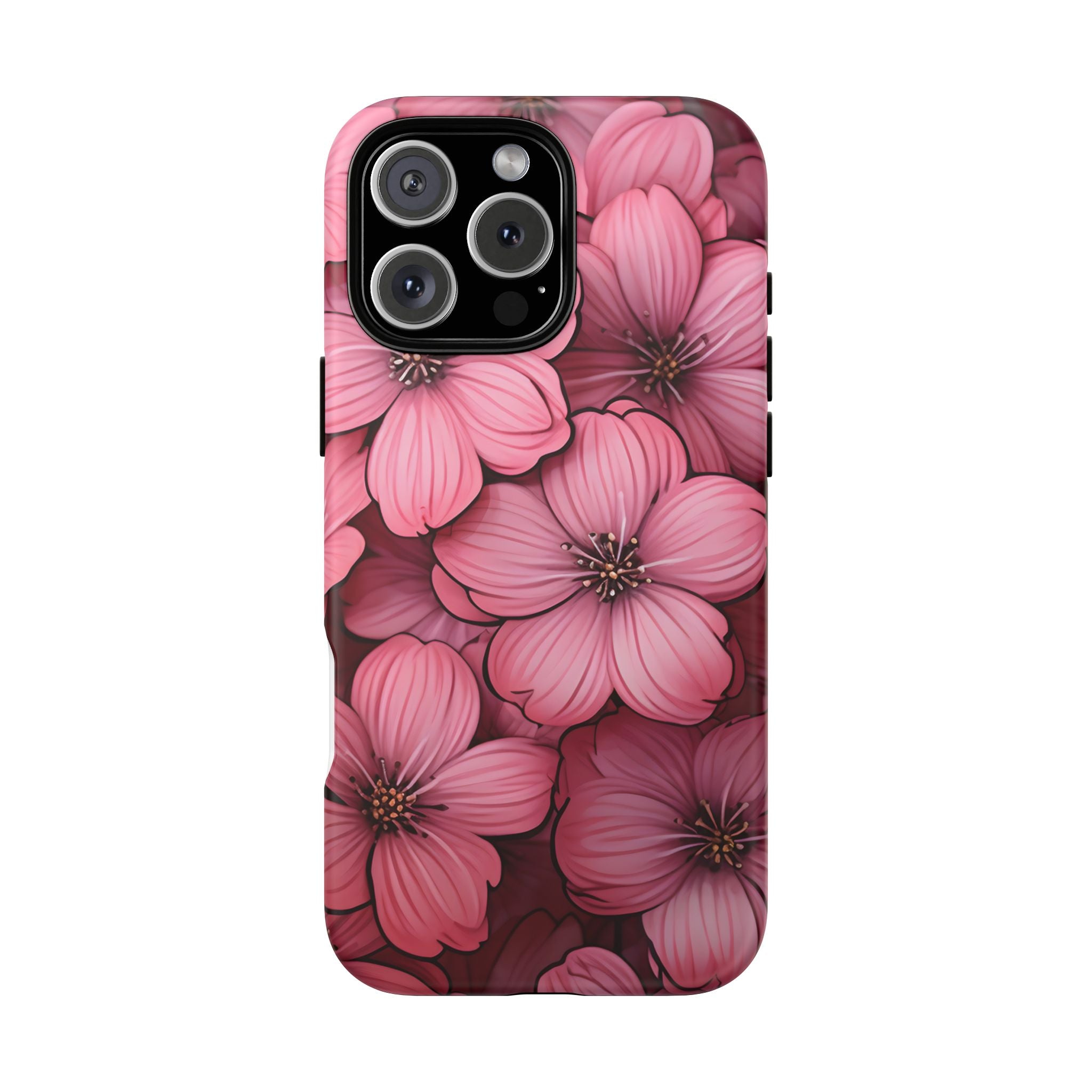 Pink Blossom Hexagon iPhone Case - Rugged