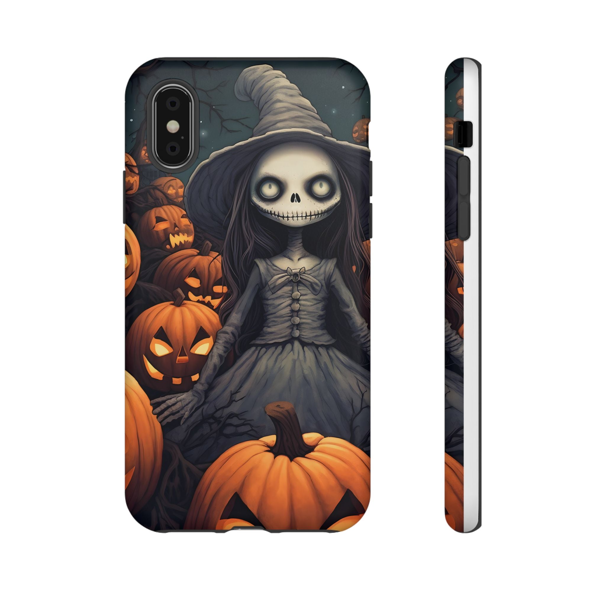 Spooky Witch Girl Hexagon Stone iPhone Case