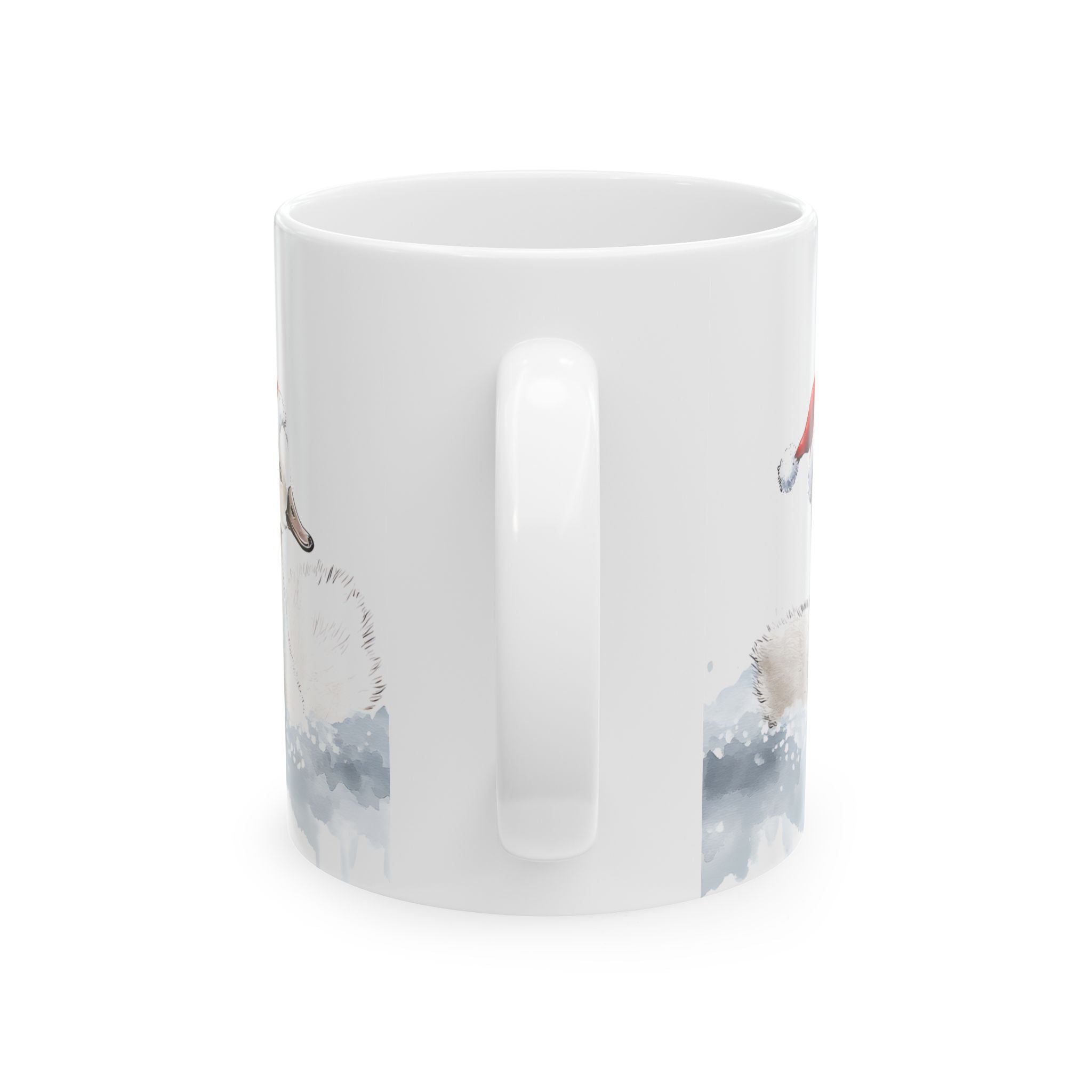 Santa Baby Swans Christmas Mug