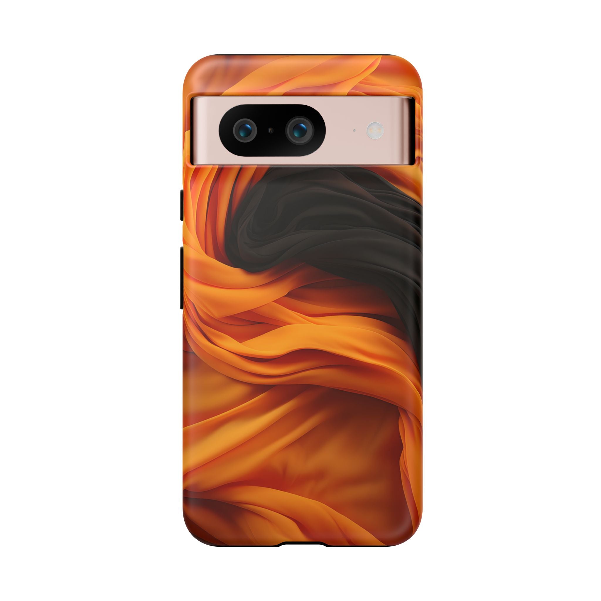 Abstract Orange & Gray Google Pixel Case (All Models)