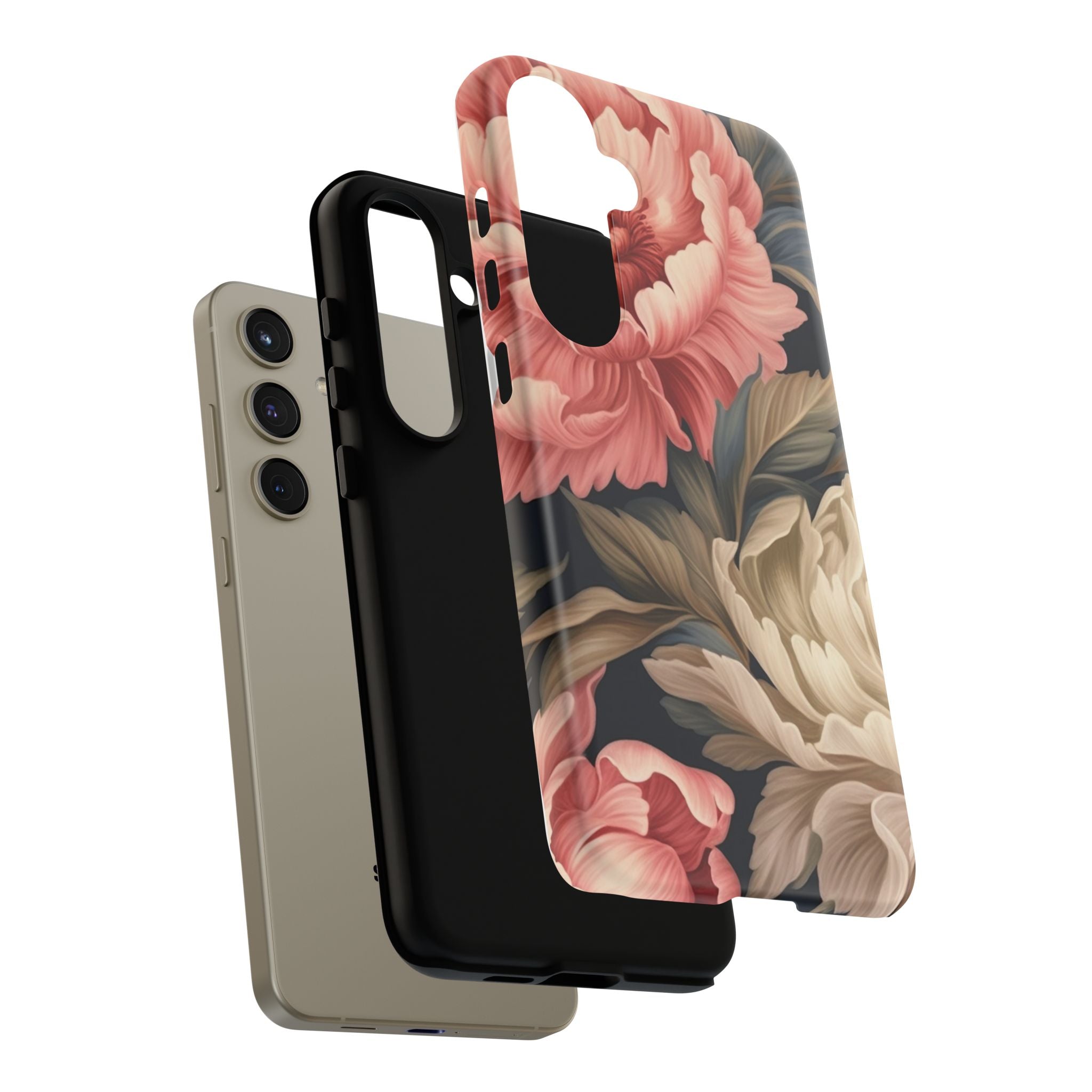 Blush Peony Floral Samsung Phone Case