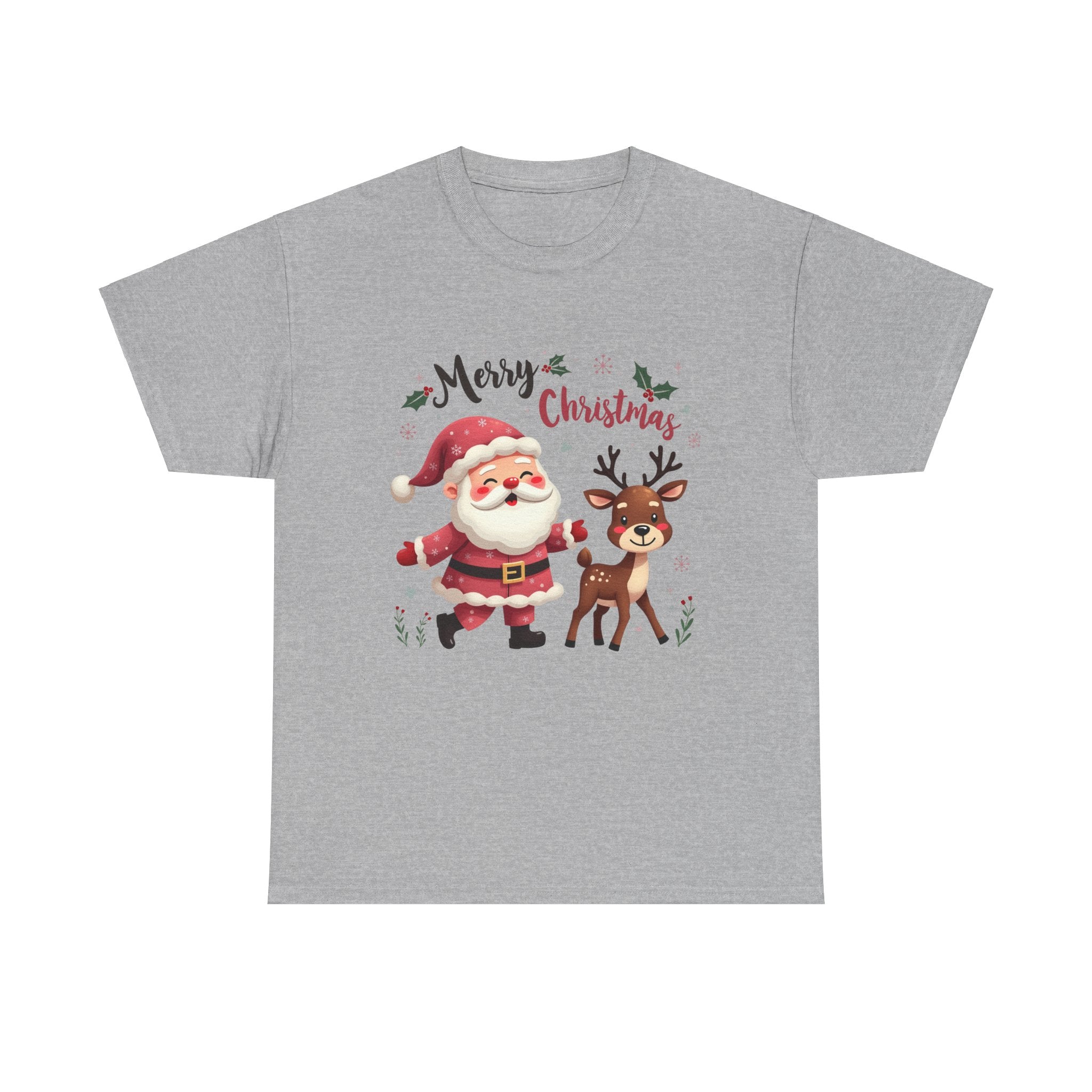 Santa & Reindeer Christmas T-Shirt