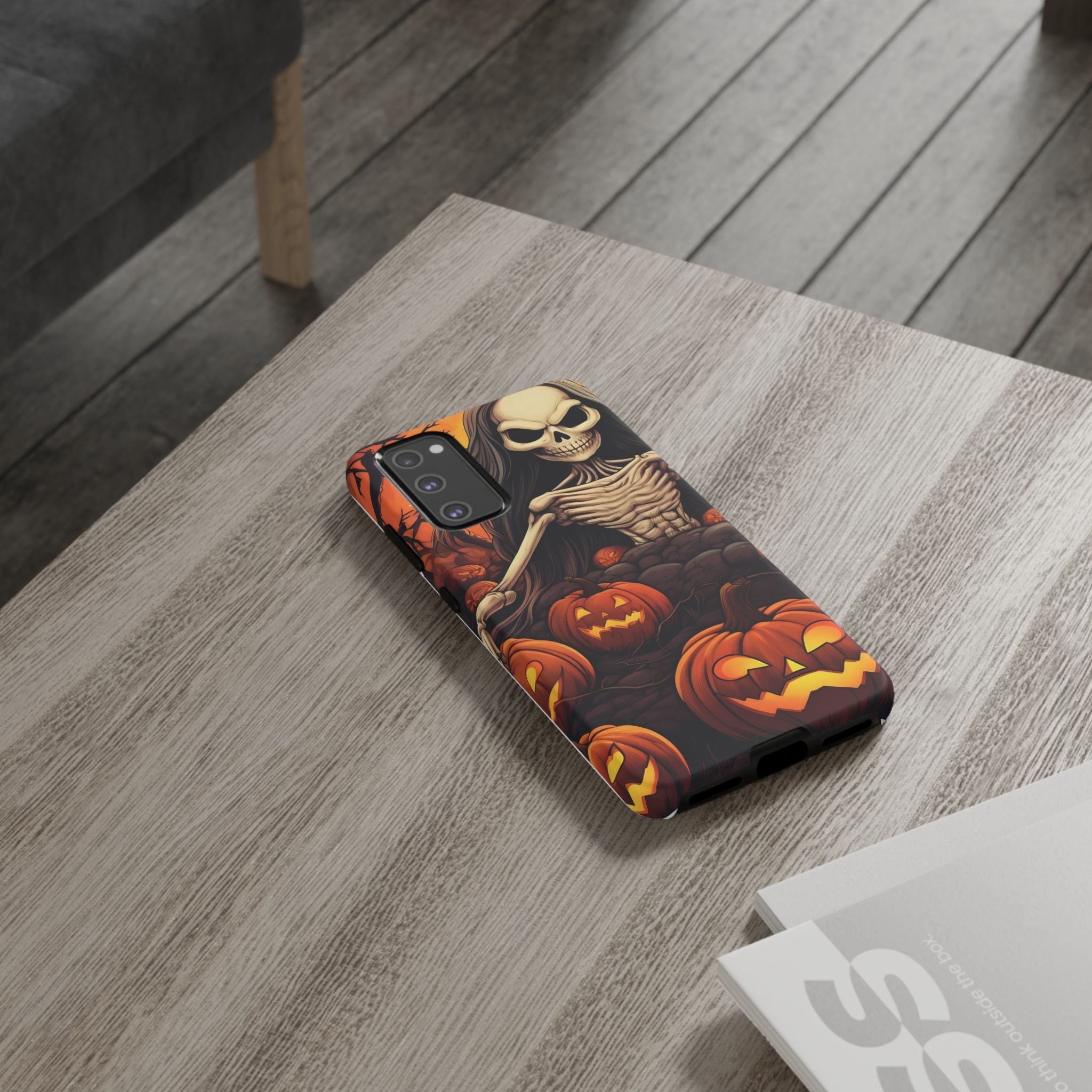 Spooky Skeleton Halloween Samsung Case