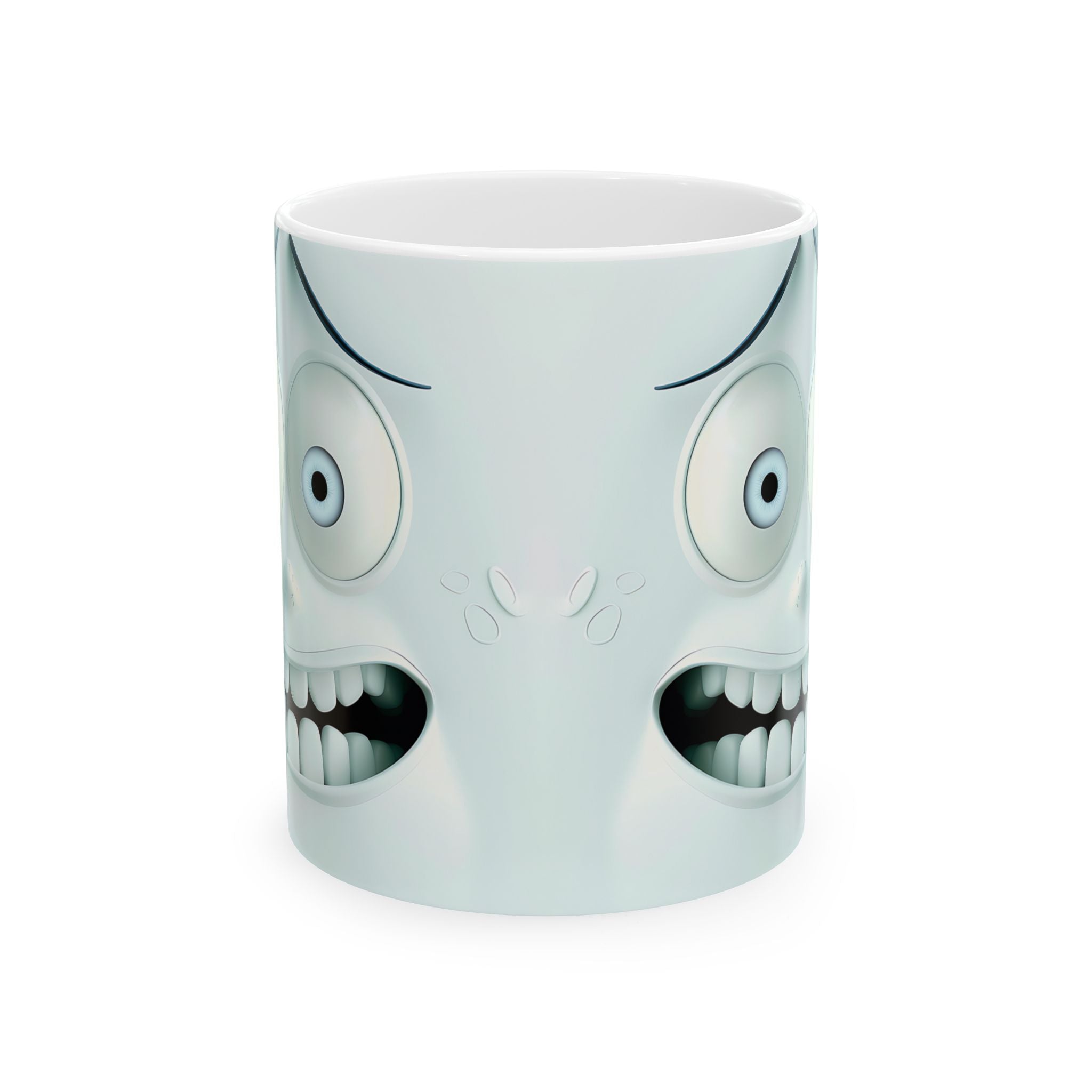 Mirrored Anxiety Mugs - Funny Teal