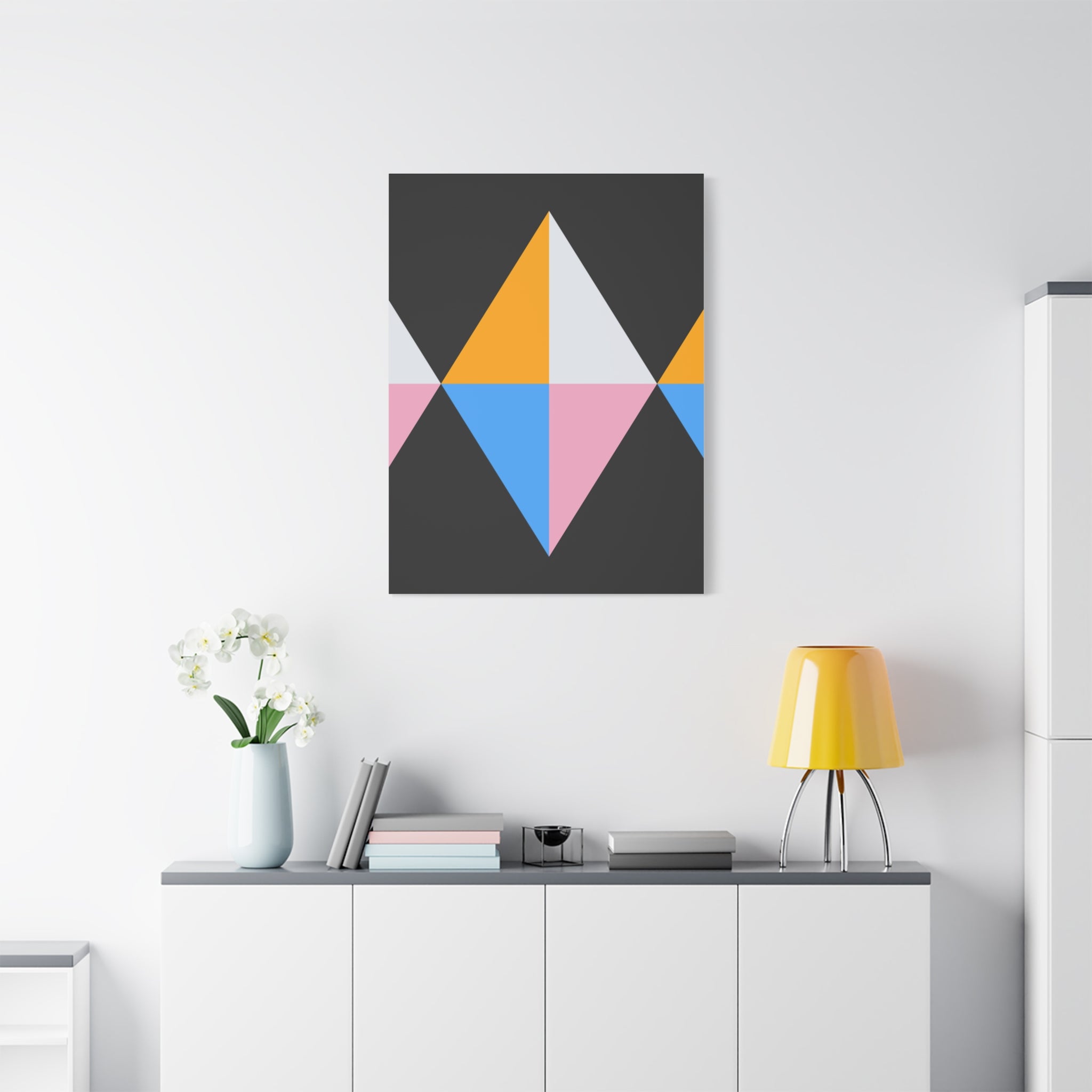 Geometric Triangle Canvas Wall Art