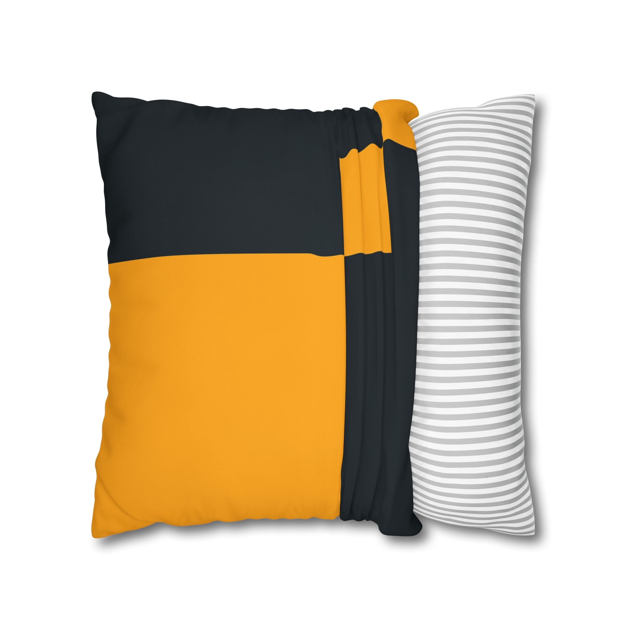 Navy & Gold Abstract Art Pillowcase