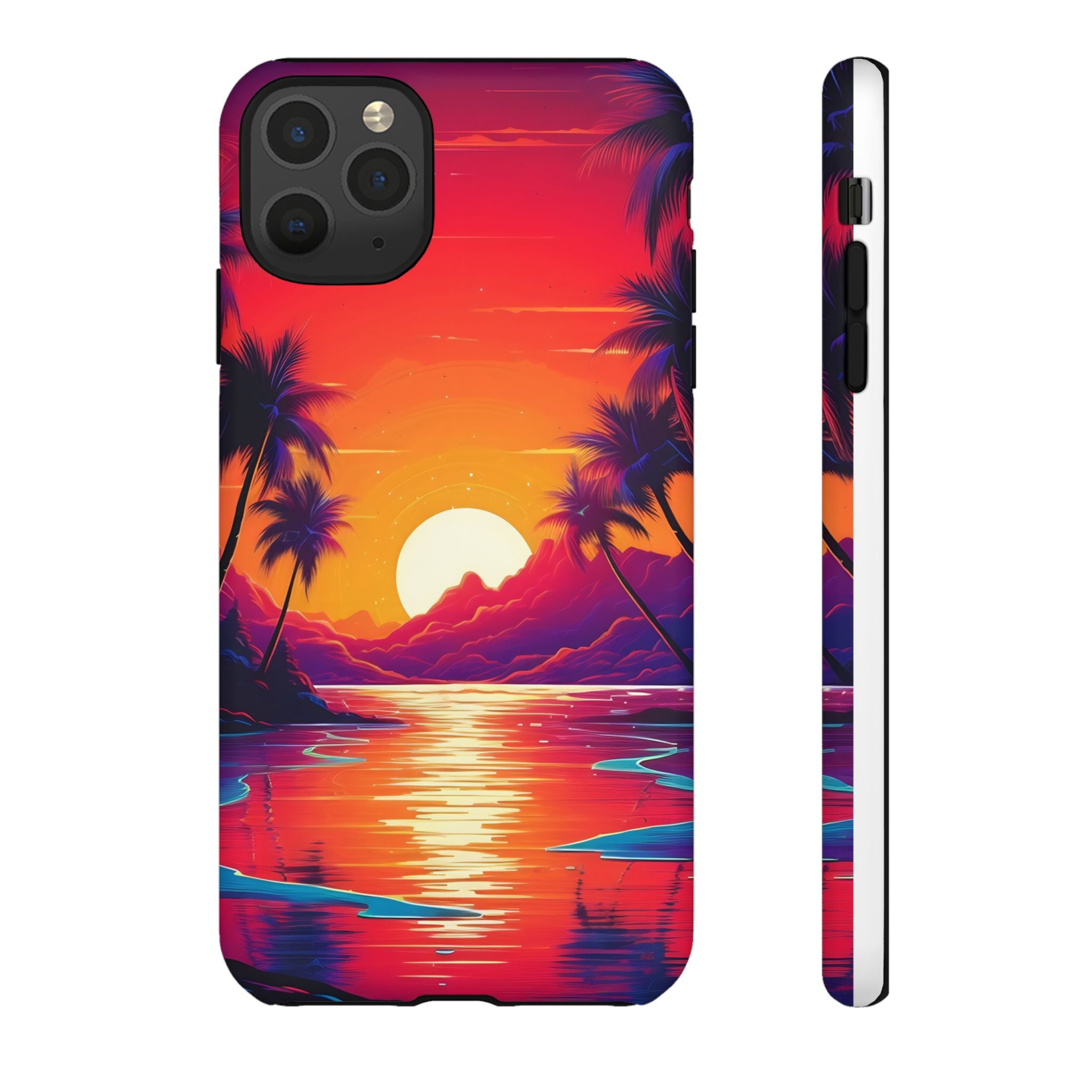 Sunset Beach Hexagon iPhone Case