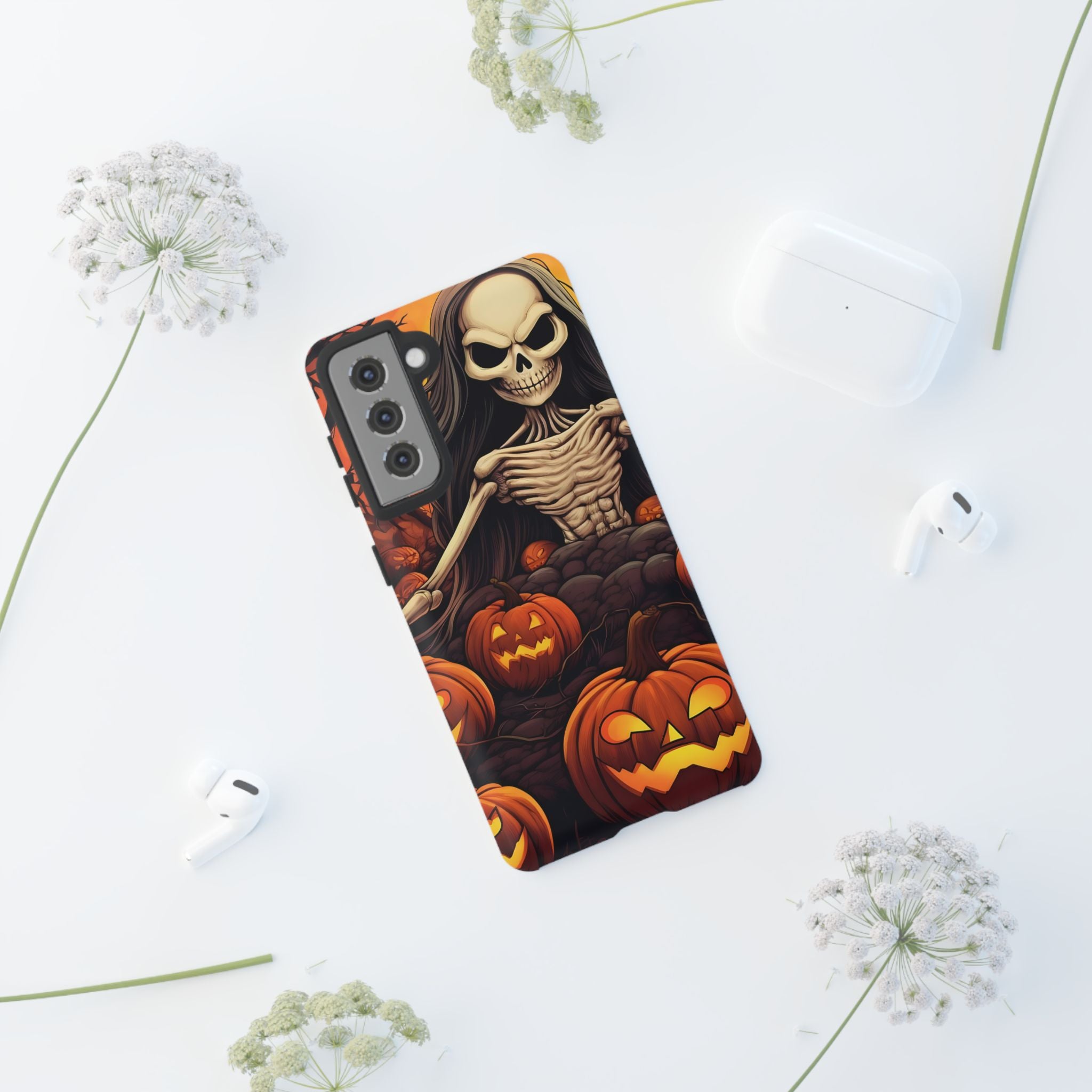 Spooky Skeleton Halloween Samsung Case