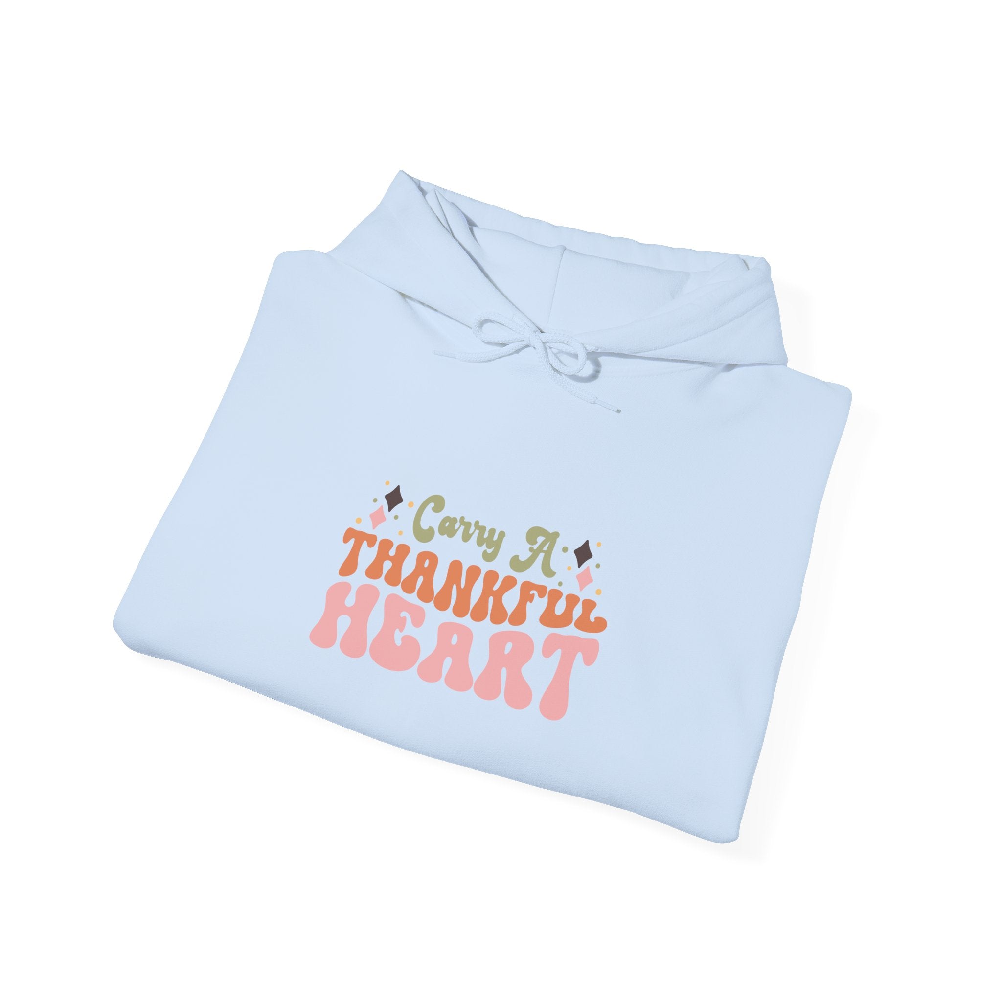 70s Retro Thankful Heart Hoodie