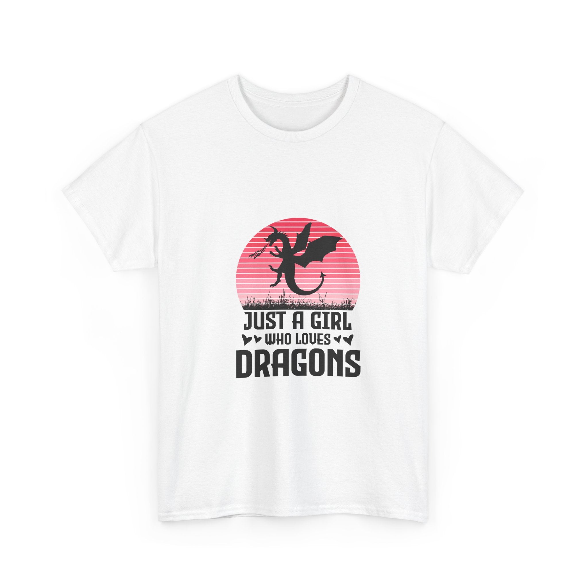 Pink Sunset Dragon Girl T-Shirt